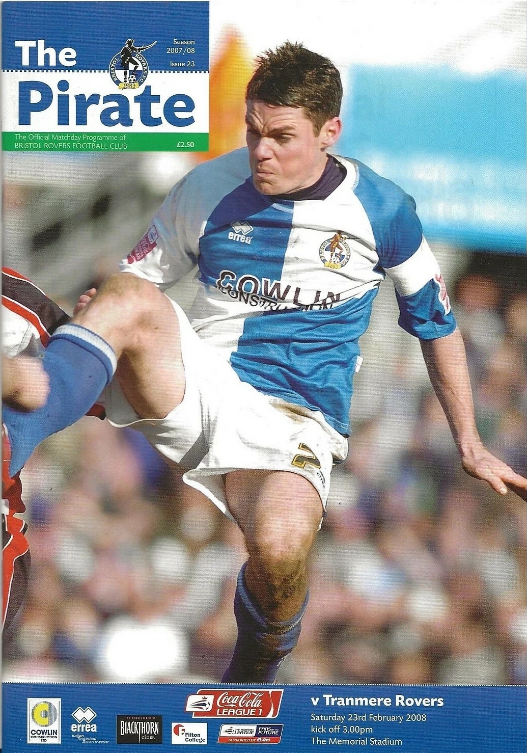 Match Programme for 23/02/2008