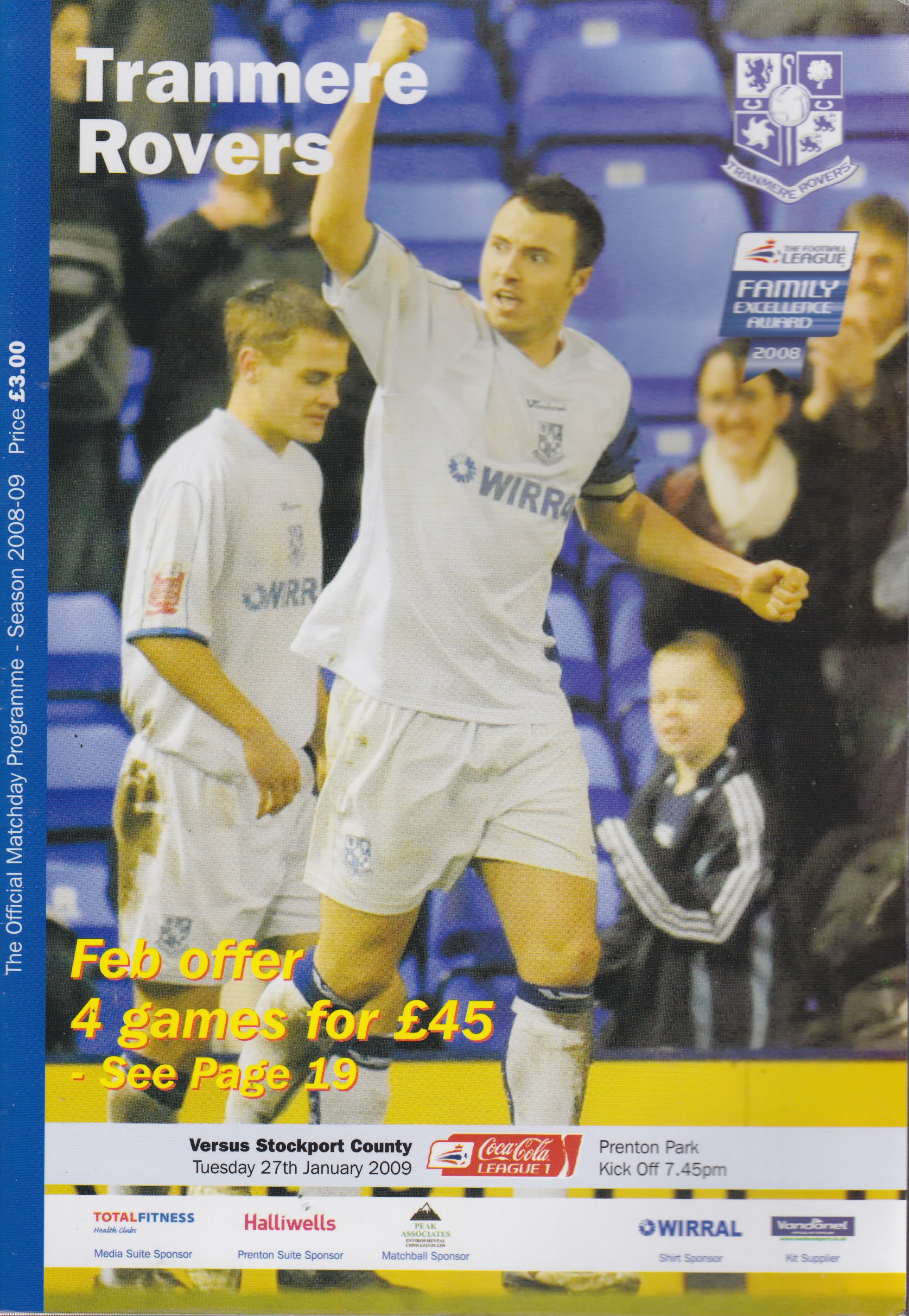 Match Programme for 27/01/2009