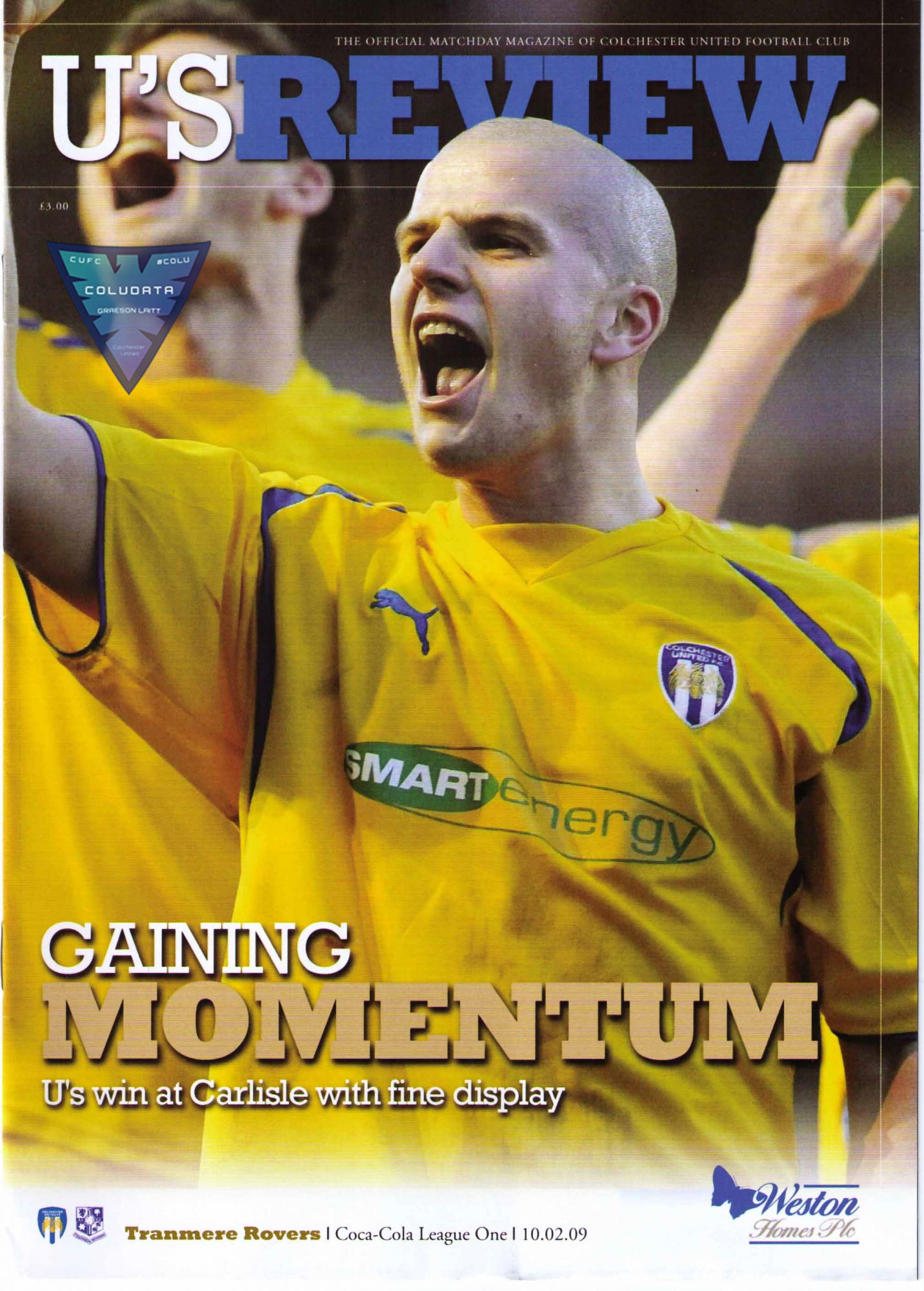 Match Programme for 10/02/2009