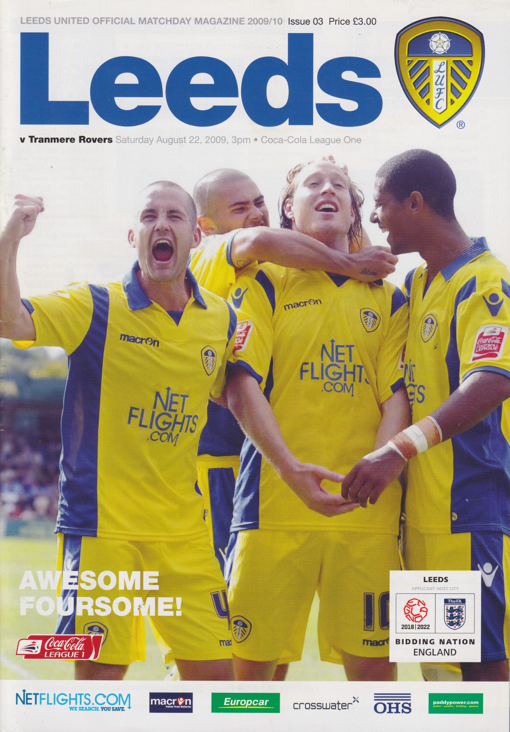 Match Programme for 22/08/2009