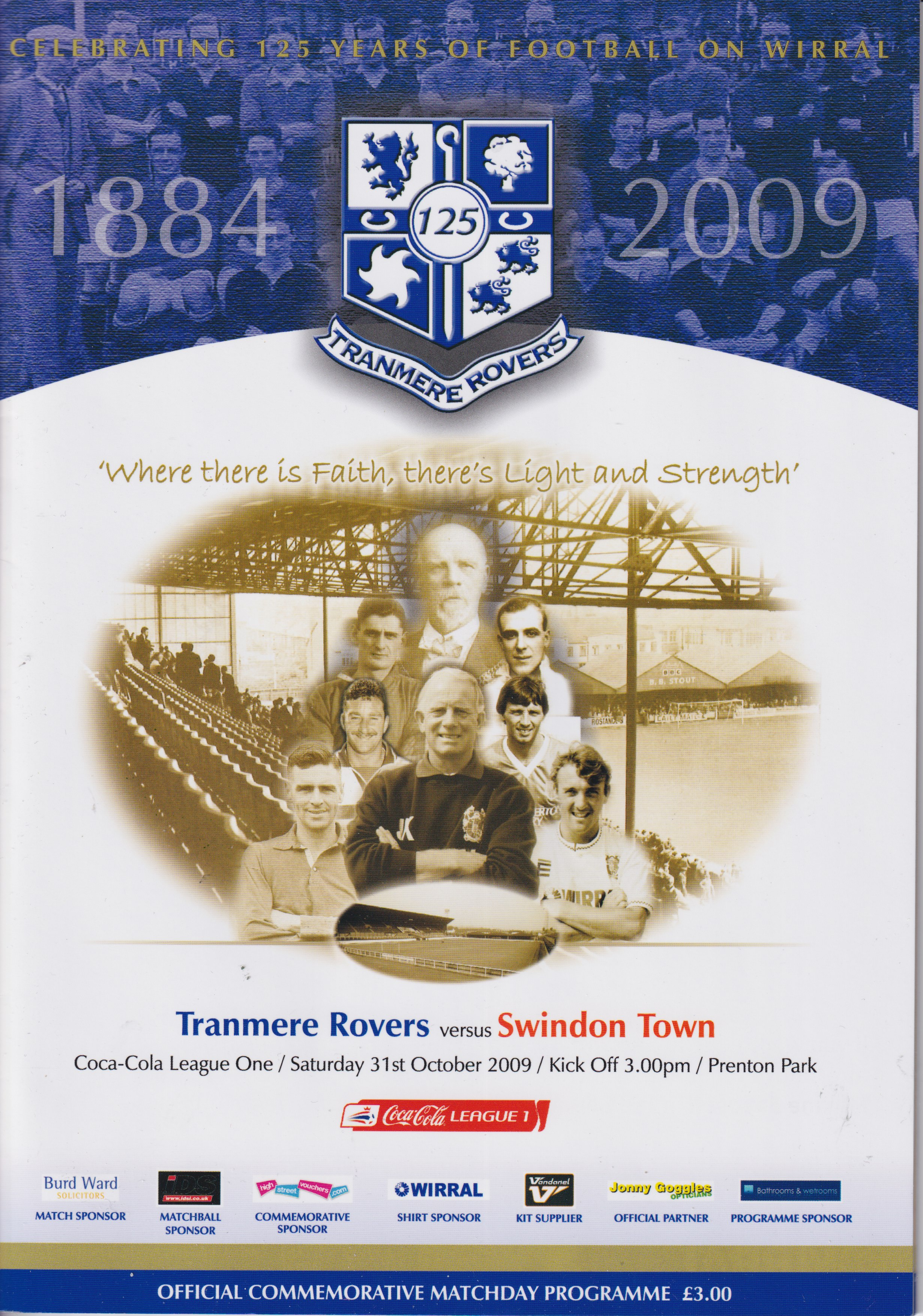 Match Programme for 31/10/2009