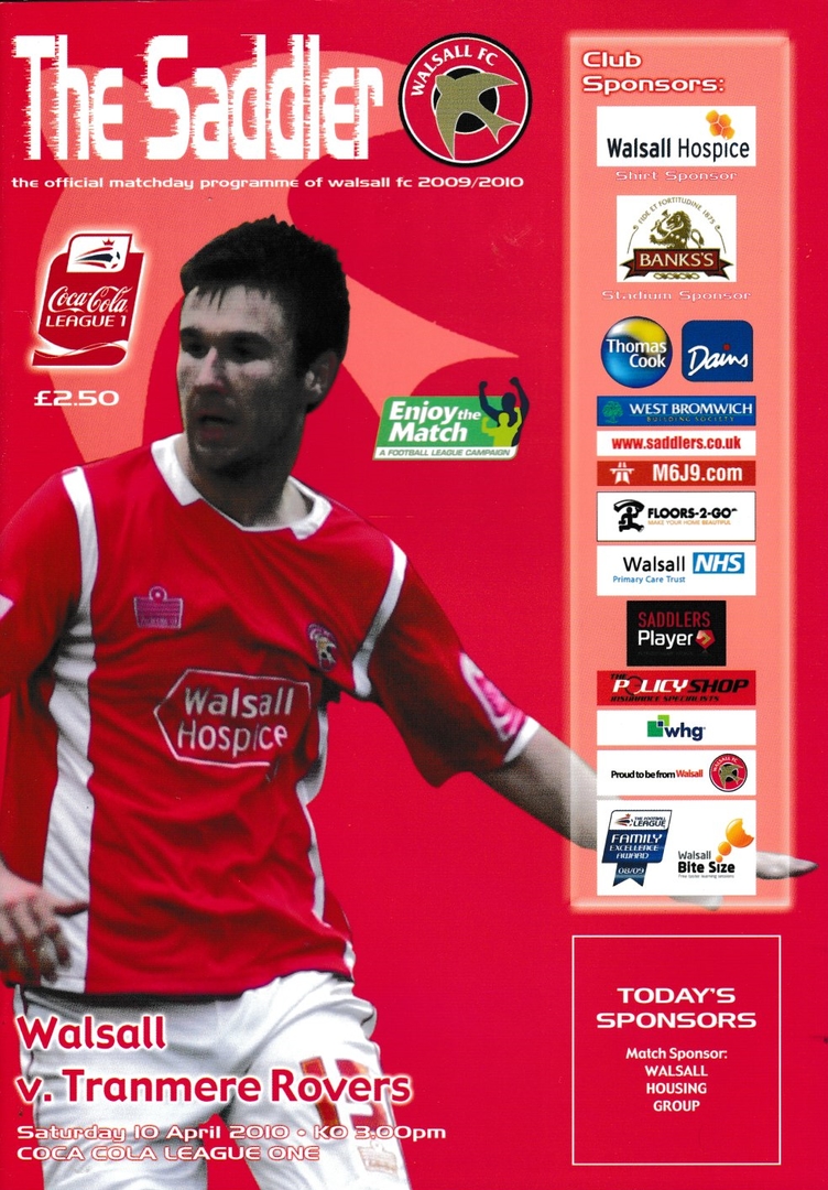 Match Programme for 10/04/2010