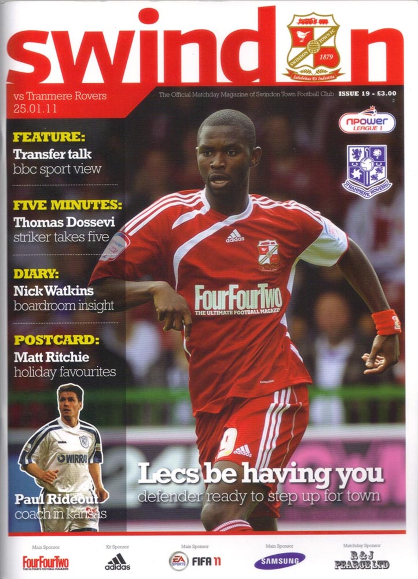 Match Programme for 25/01/2011