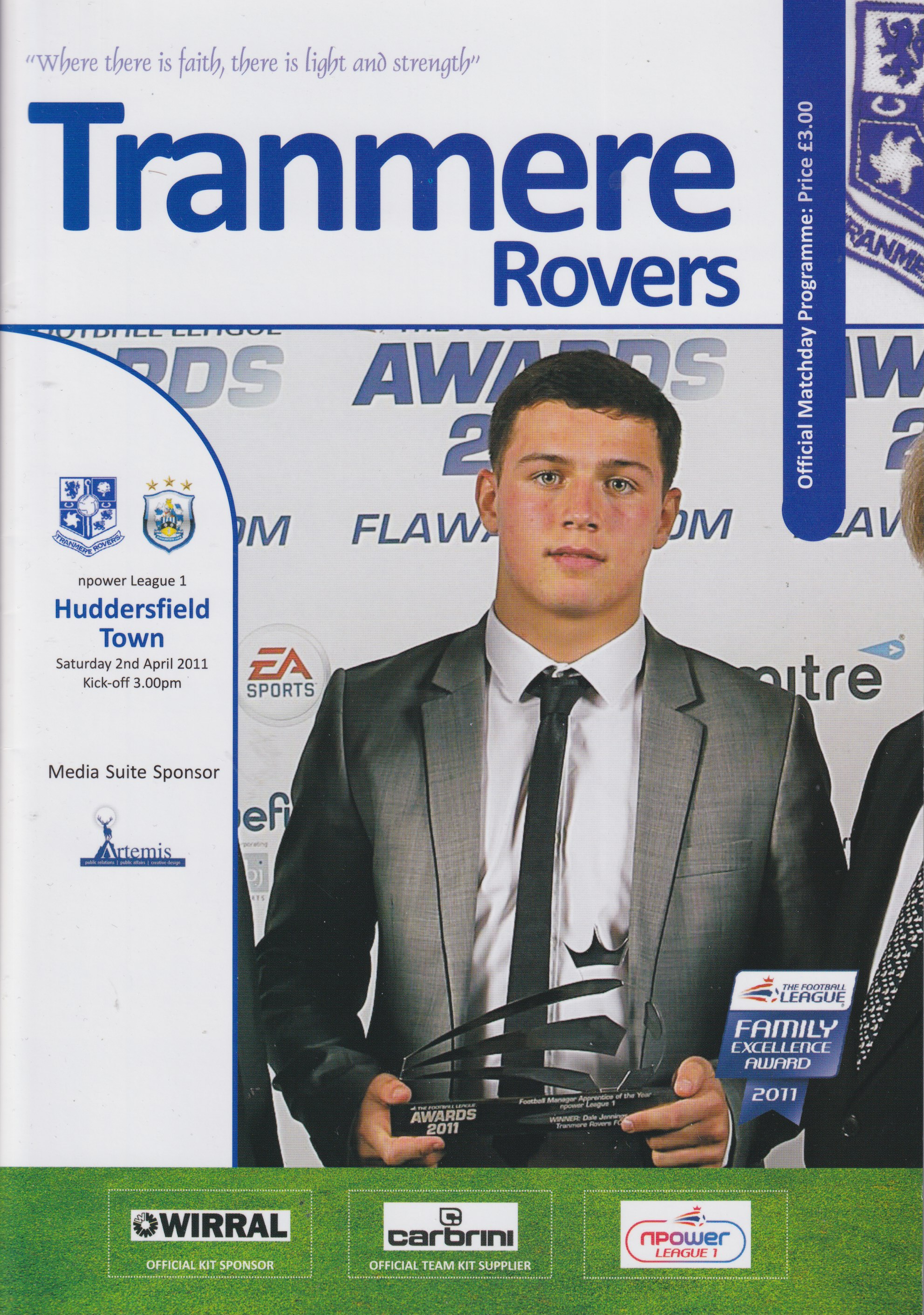 Match Programme for 02/04/2011