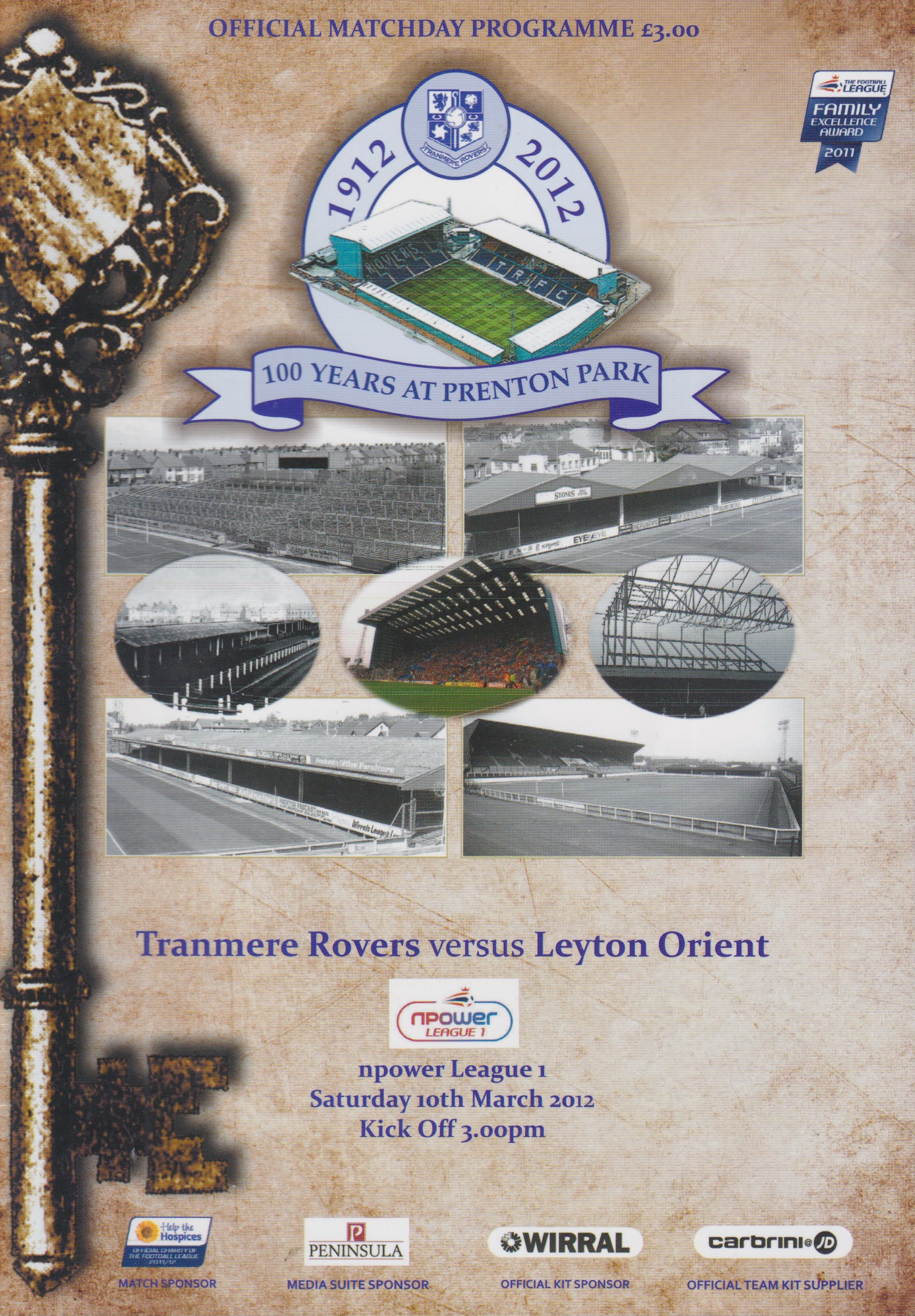 Match Programme for 10/03/2012