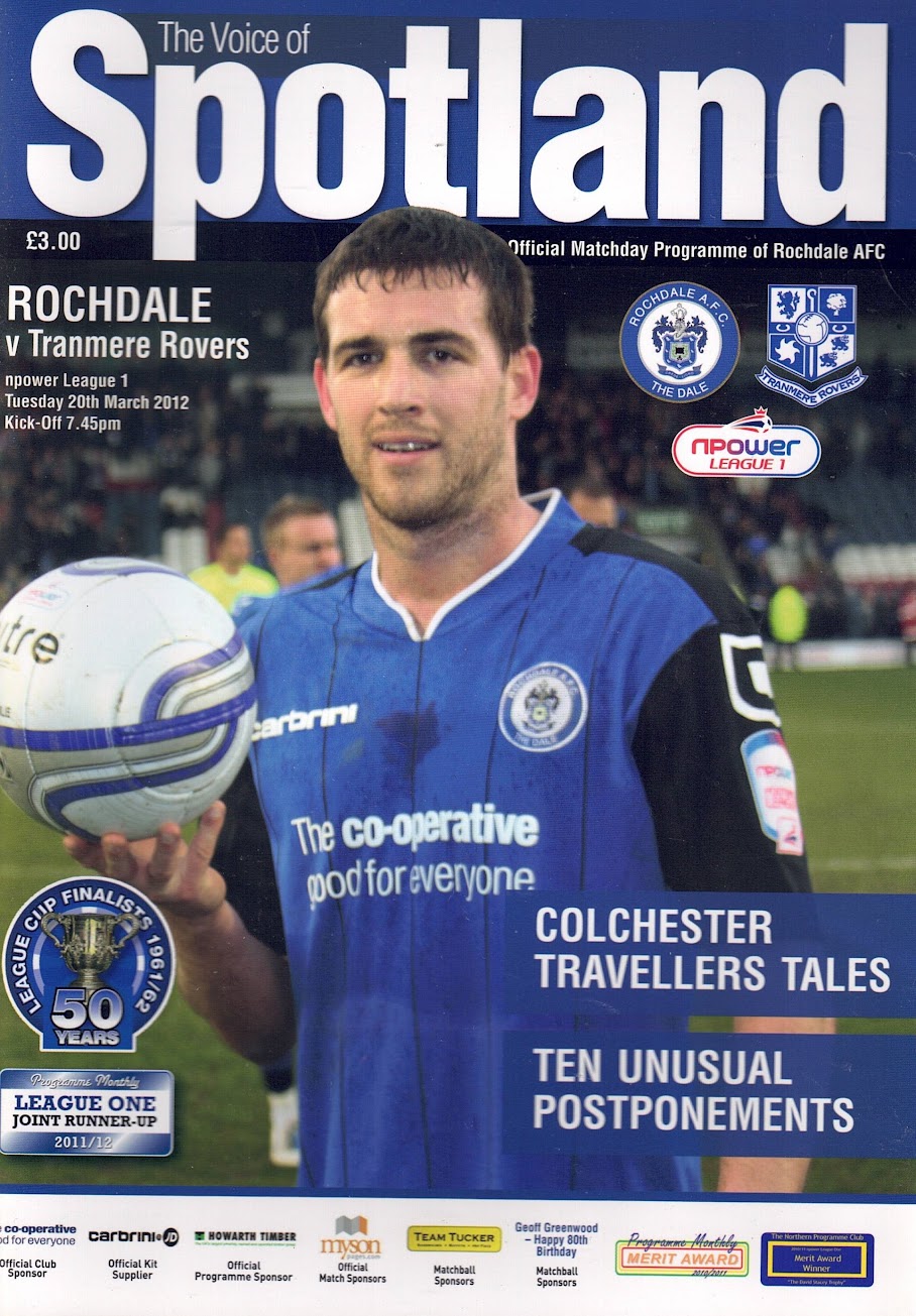 Match Programme for 20/03/2012