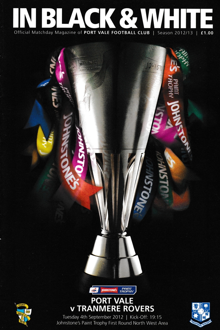 Match Programme for 04/09/2012