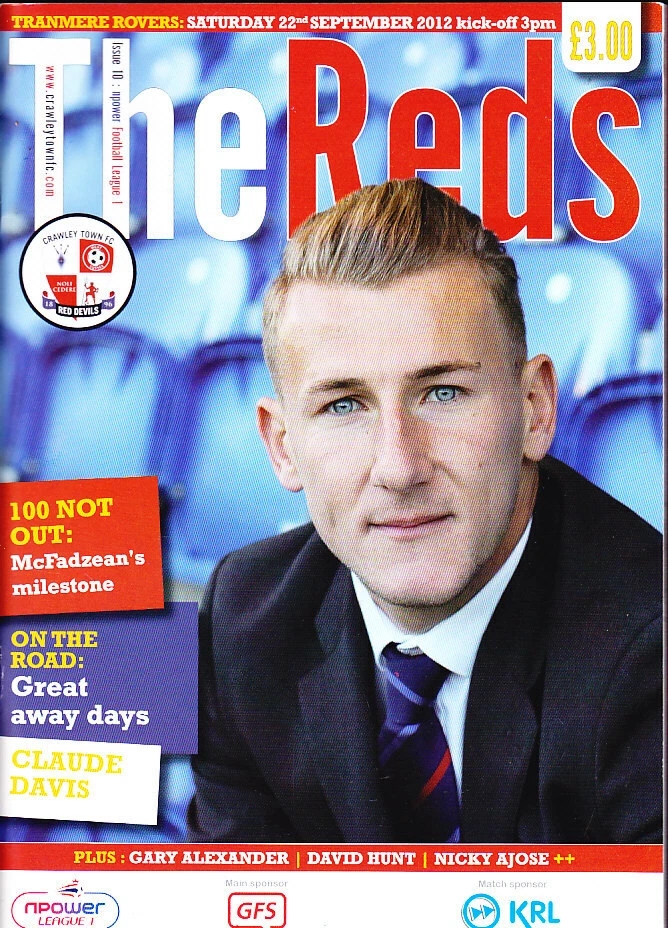 Match Programme for 22/09/2012