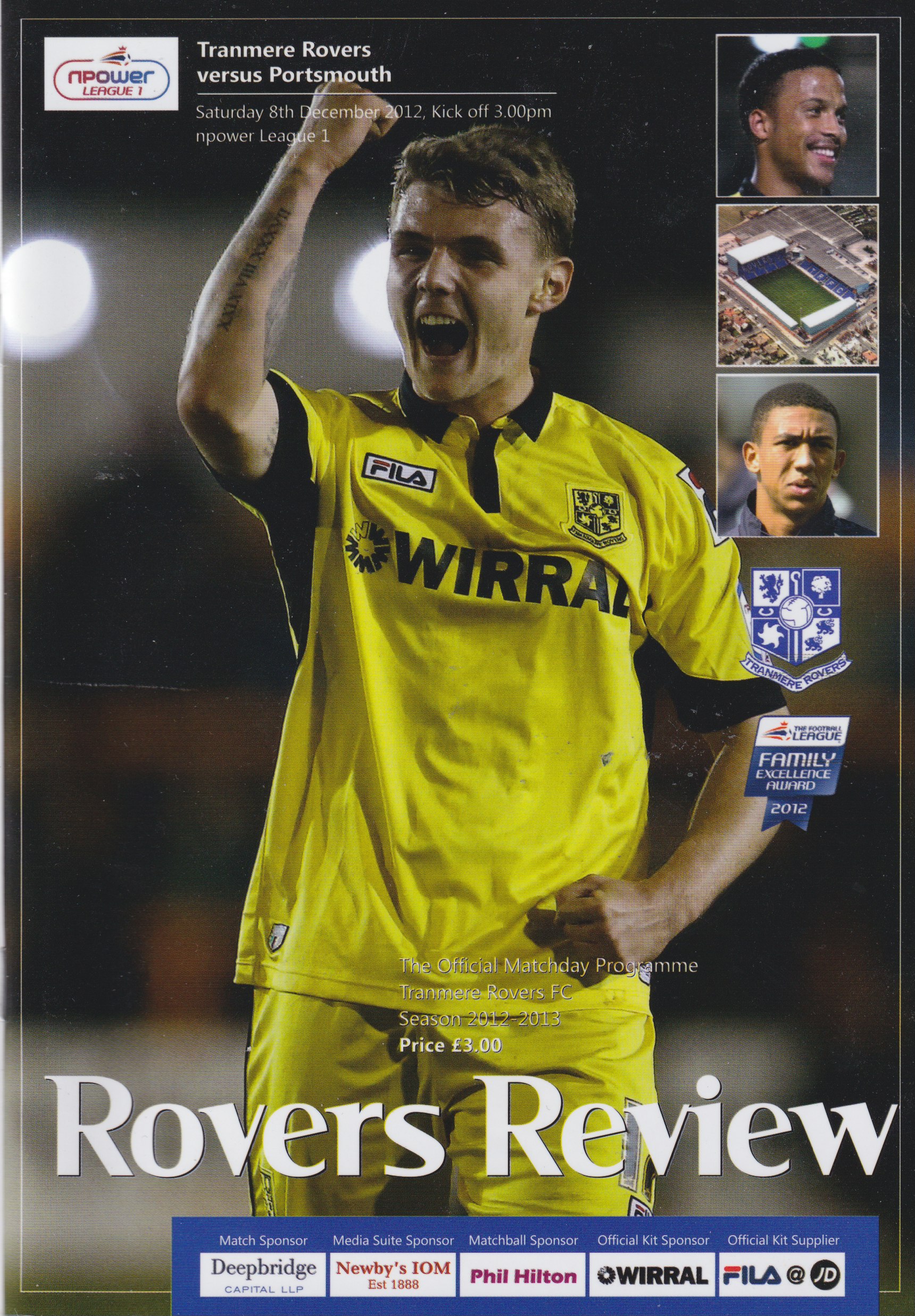Match Programme for 08/12/2012