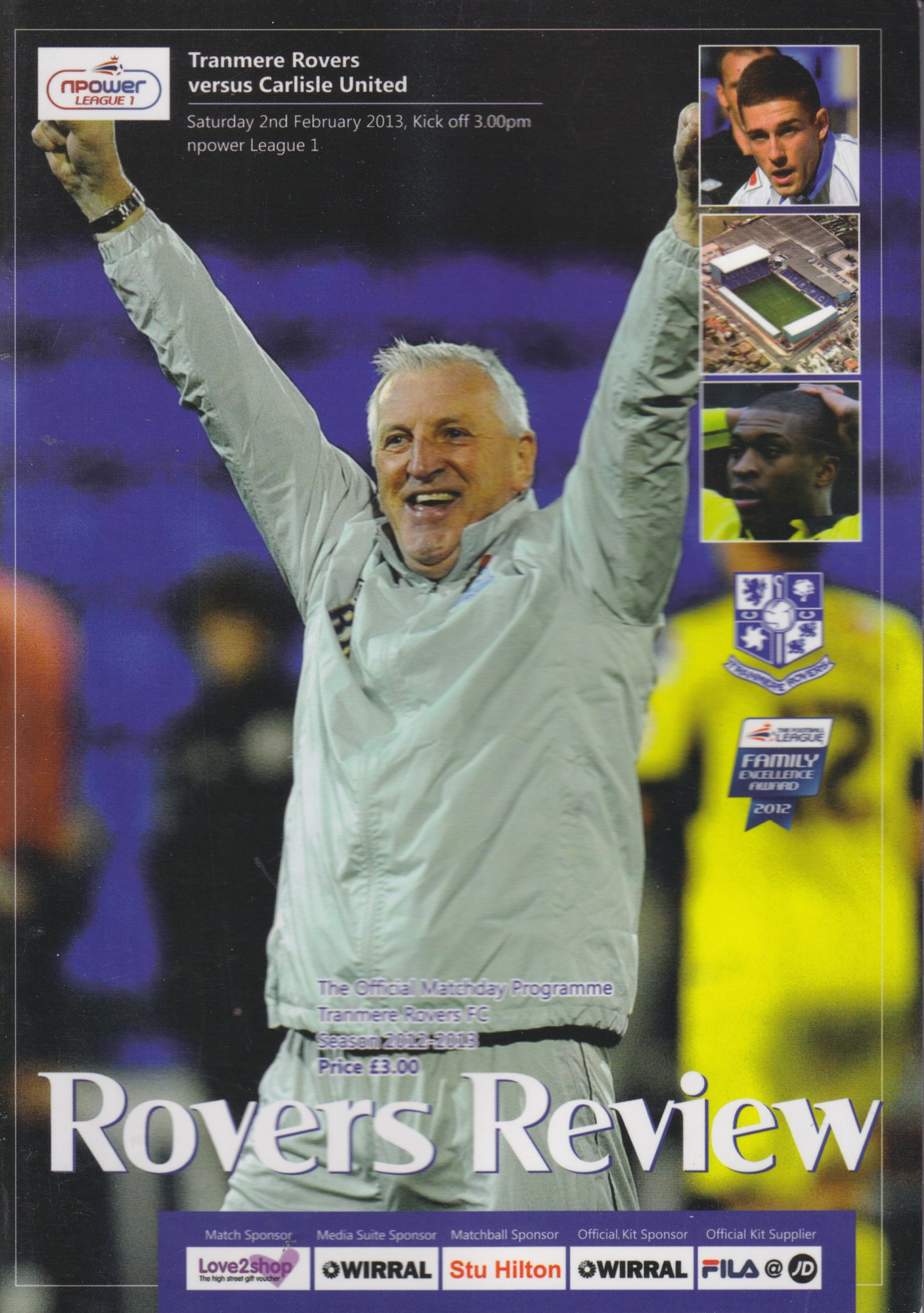 Match Programme for 02/02/2013