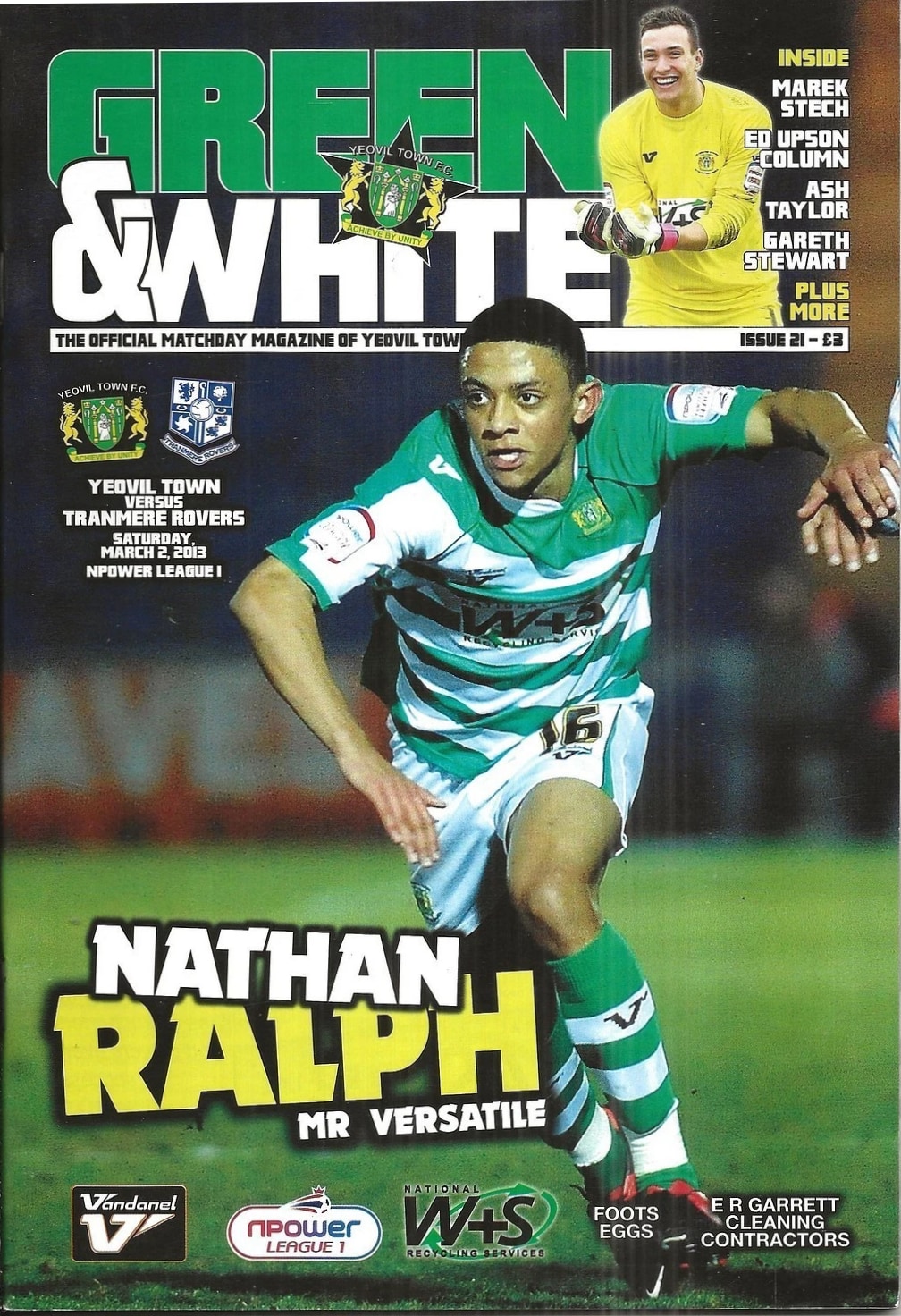 Match Programme for 02/03/2013