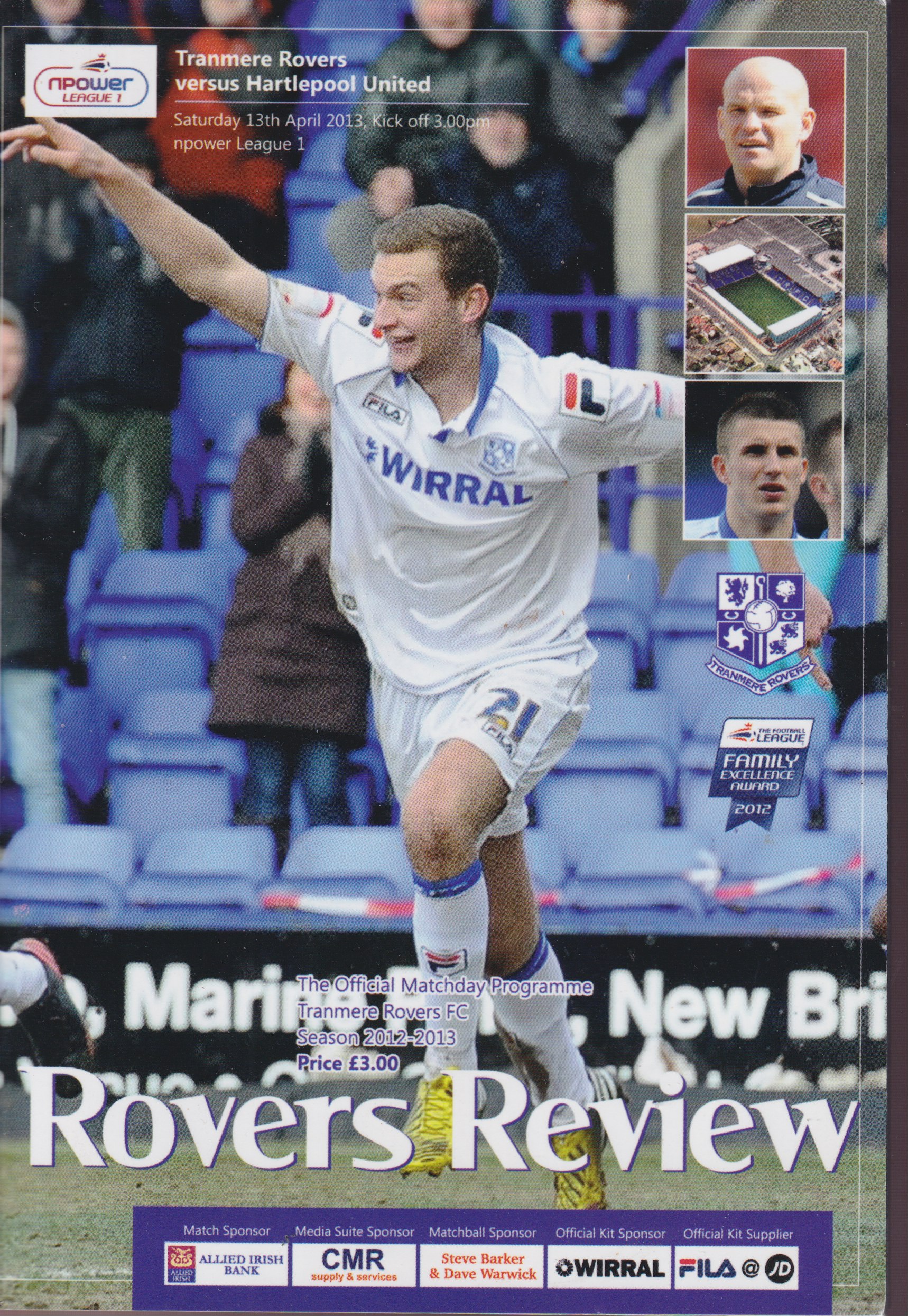 Match Programme for 13/04/2013