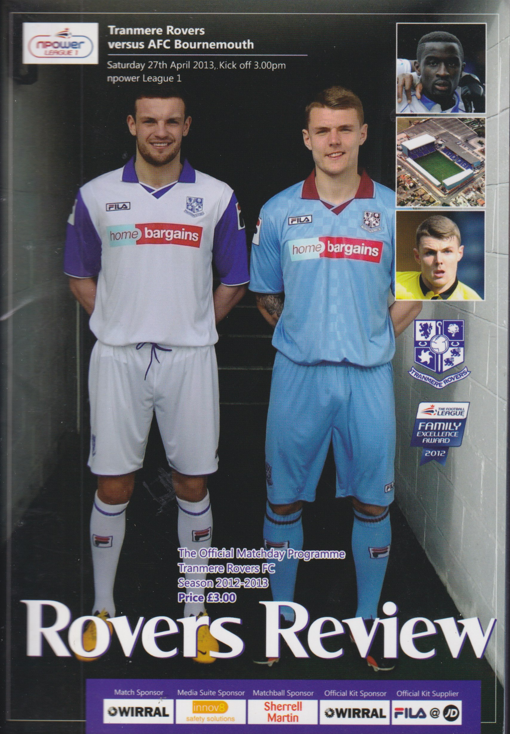 Match Programme for 27/04/2013