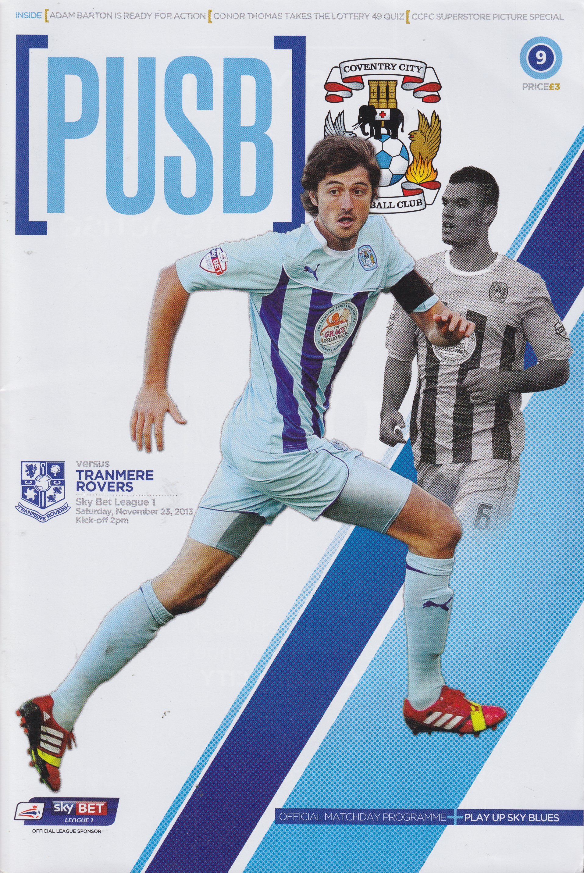 Match Programme for 23/11/2013