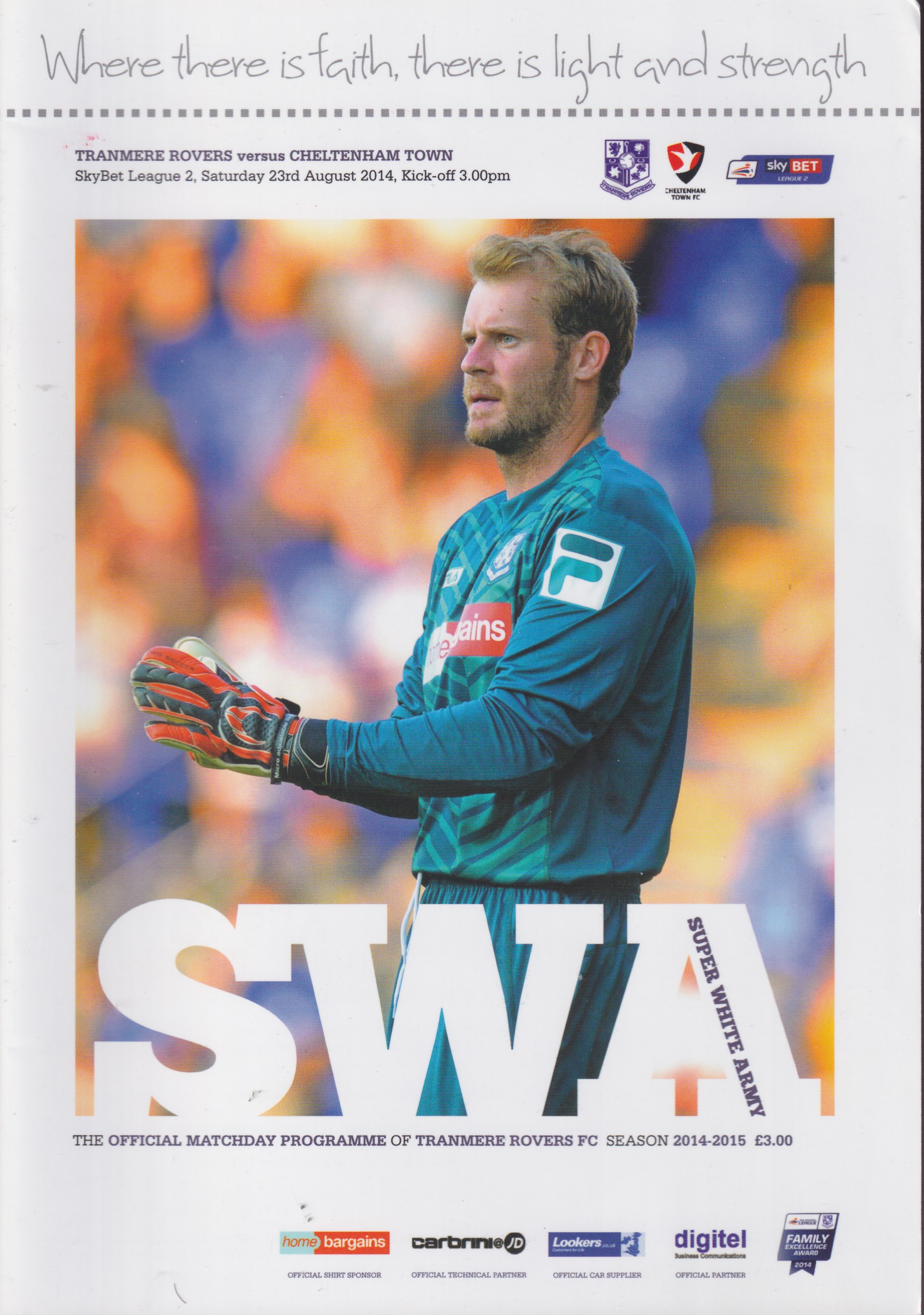 Match Programme for 23/08/2014