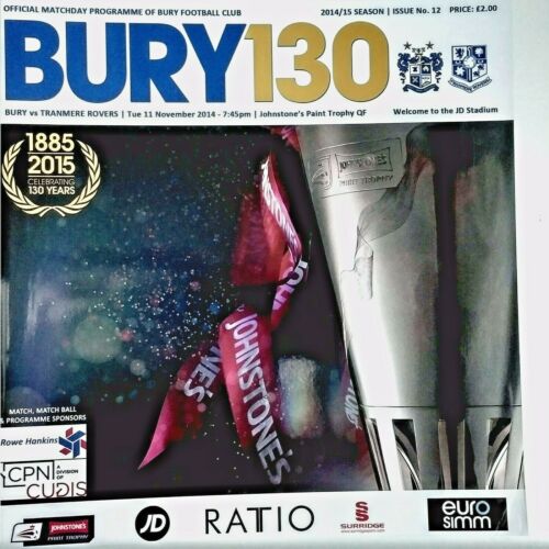 Match Programme for 11/11/2014