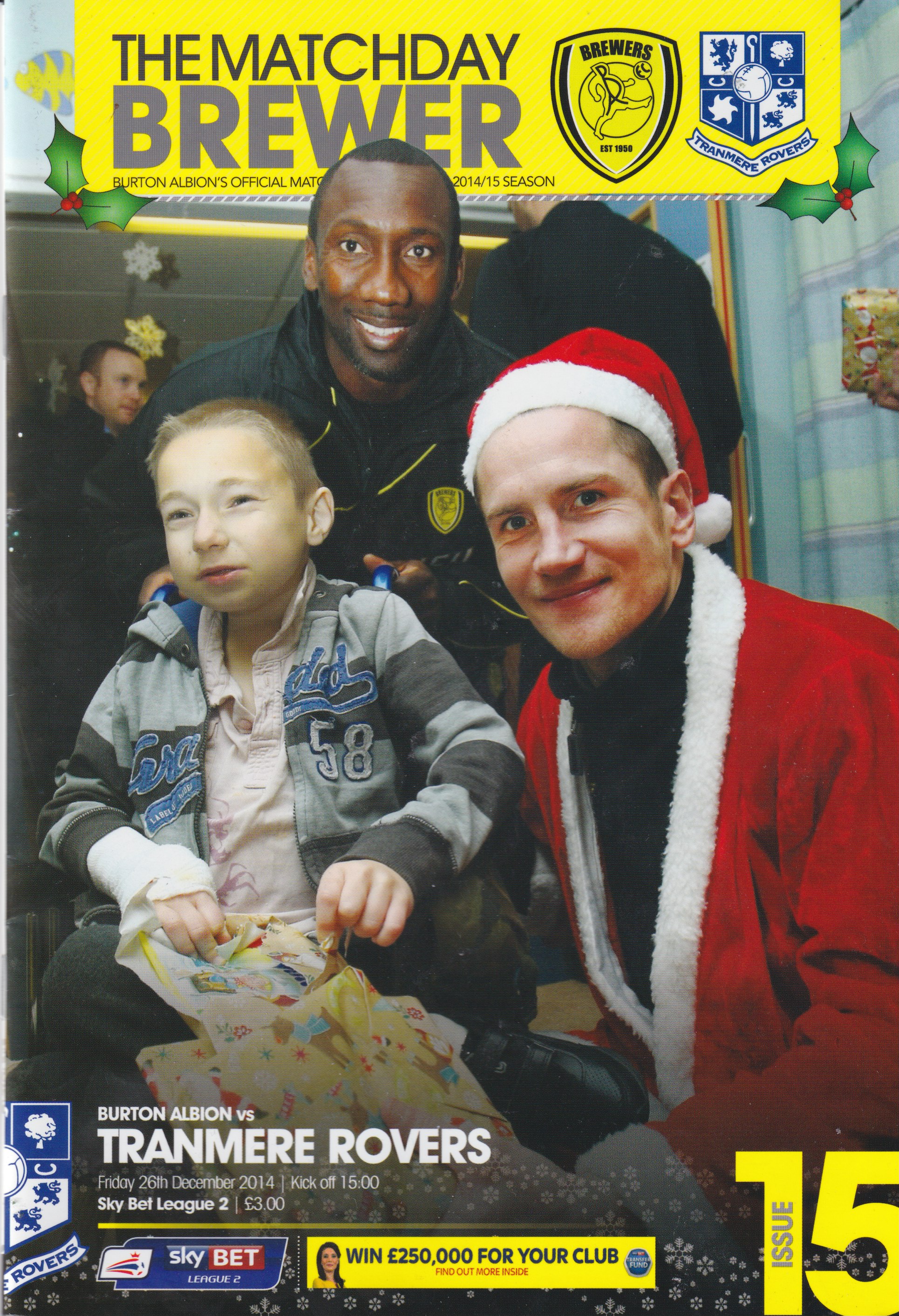 Match Programme for 26/12/2014