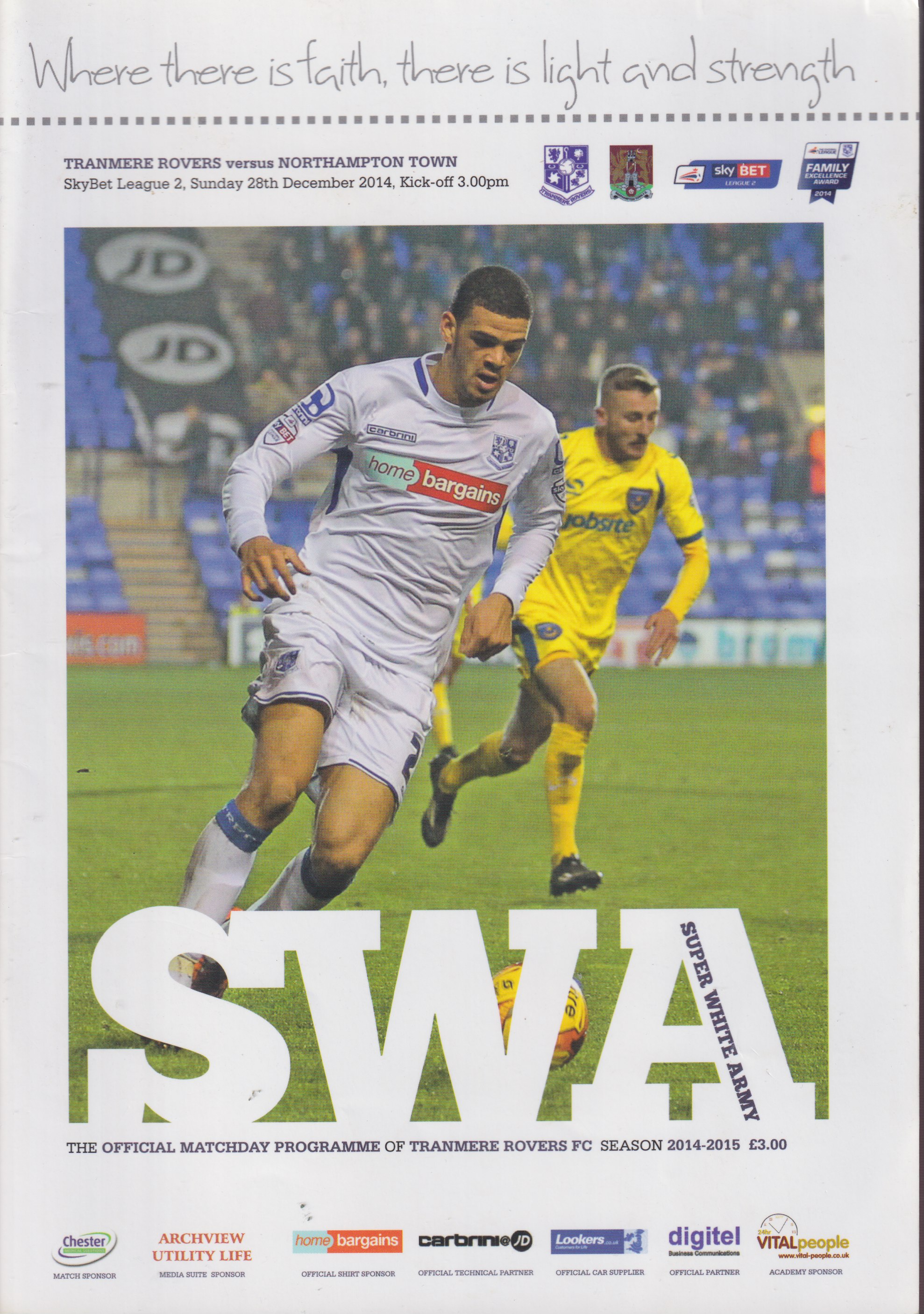 Match Programme for 28/12/2014