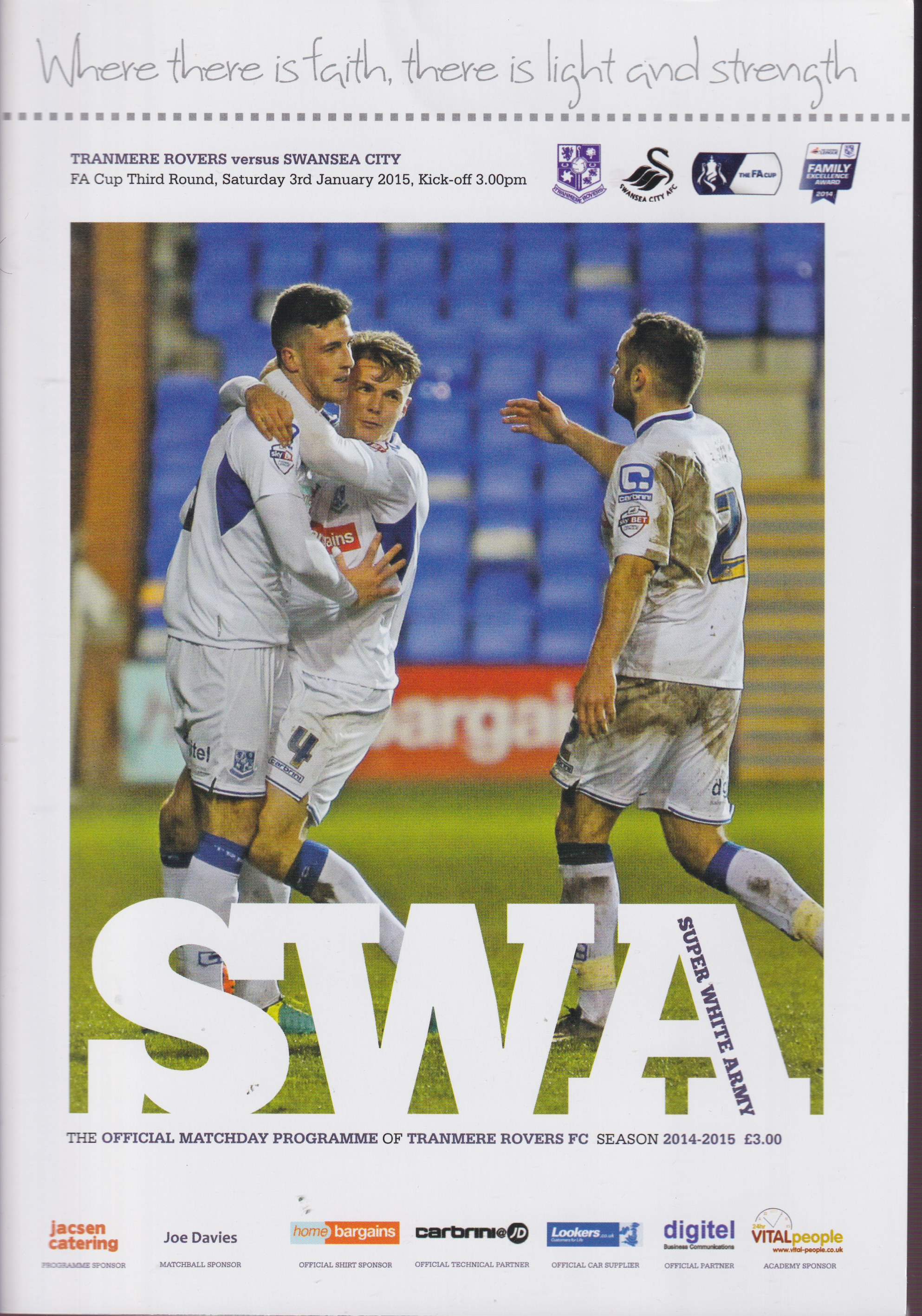 Match Programme for 03/01/2015
