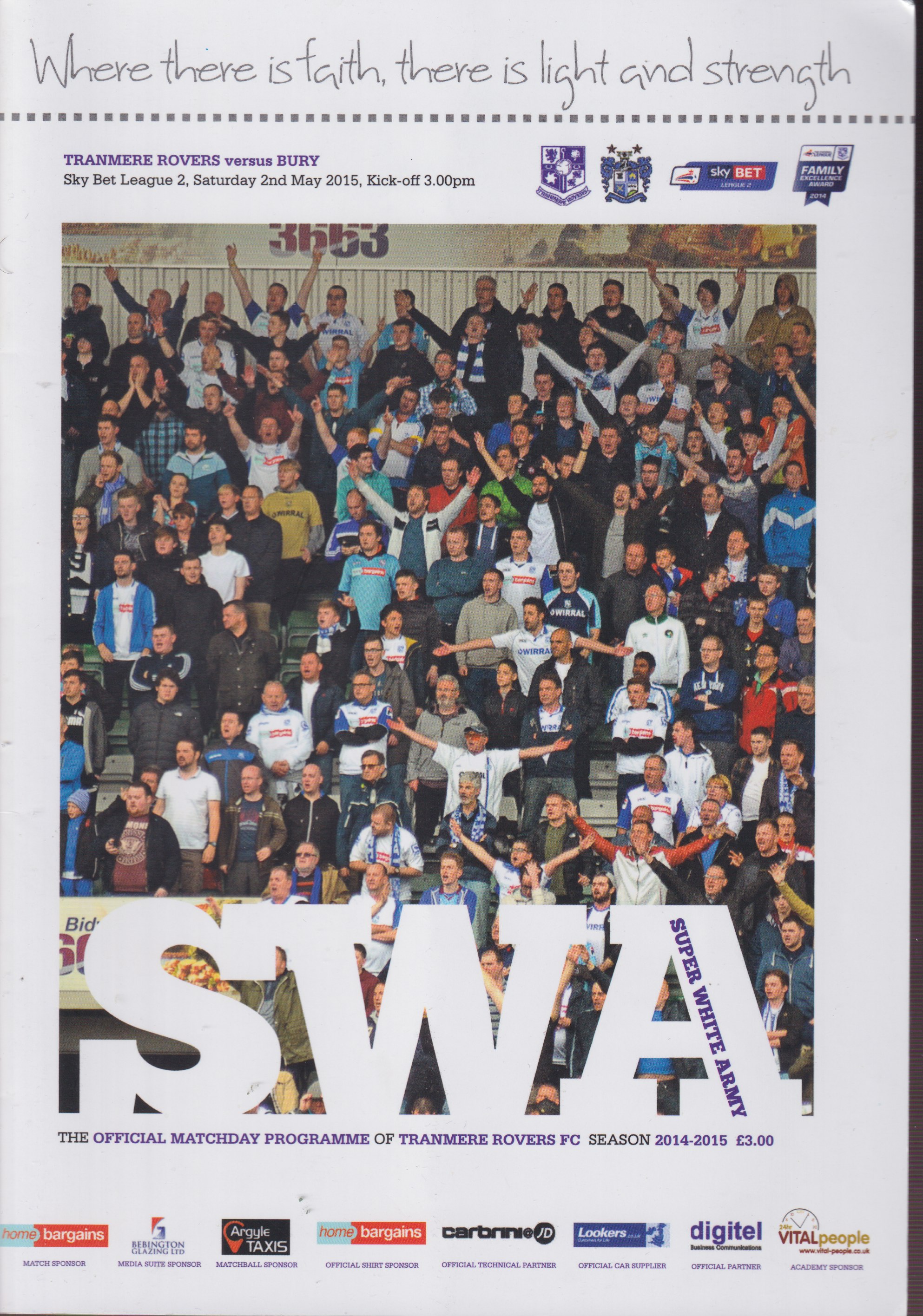 Match Programme for 02/05/2015