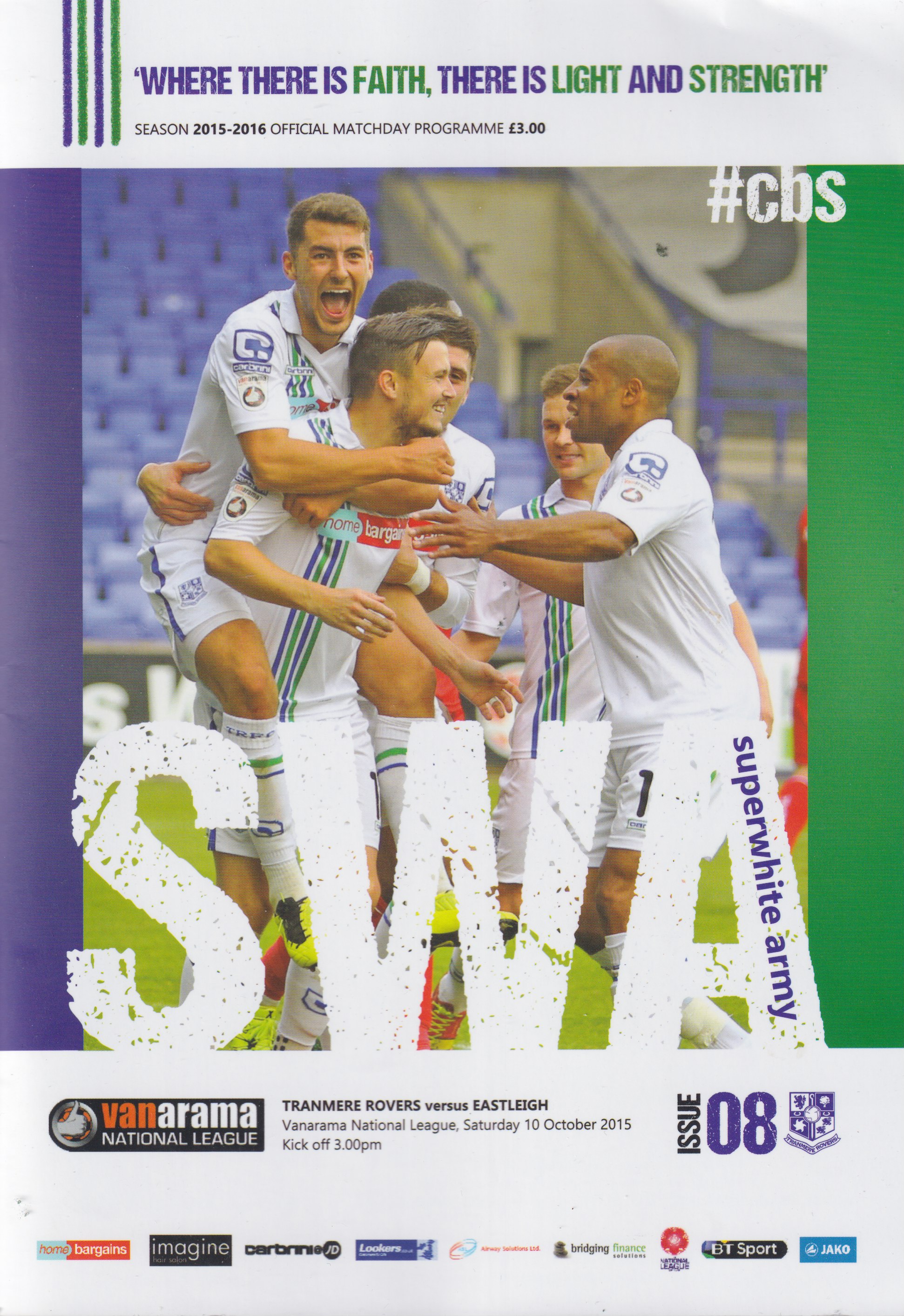 Match Programme for 10/10/2015