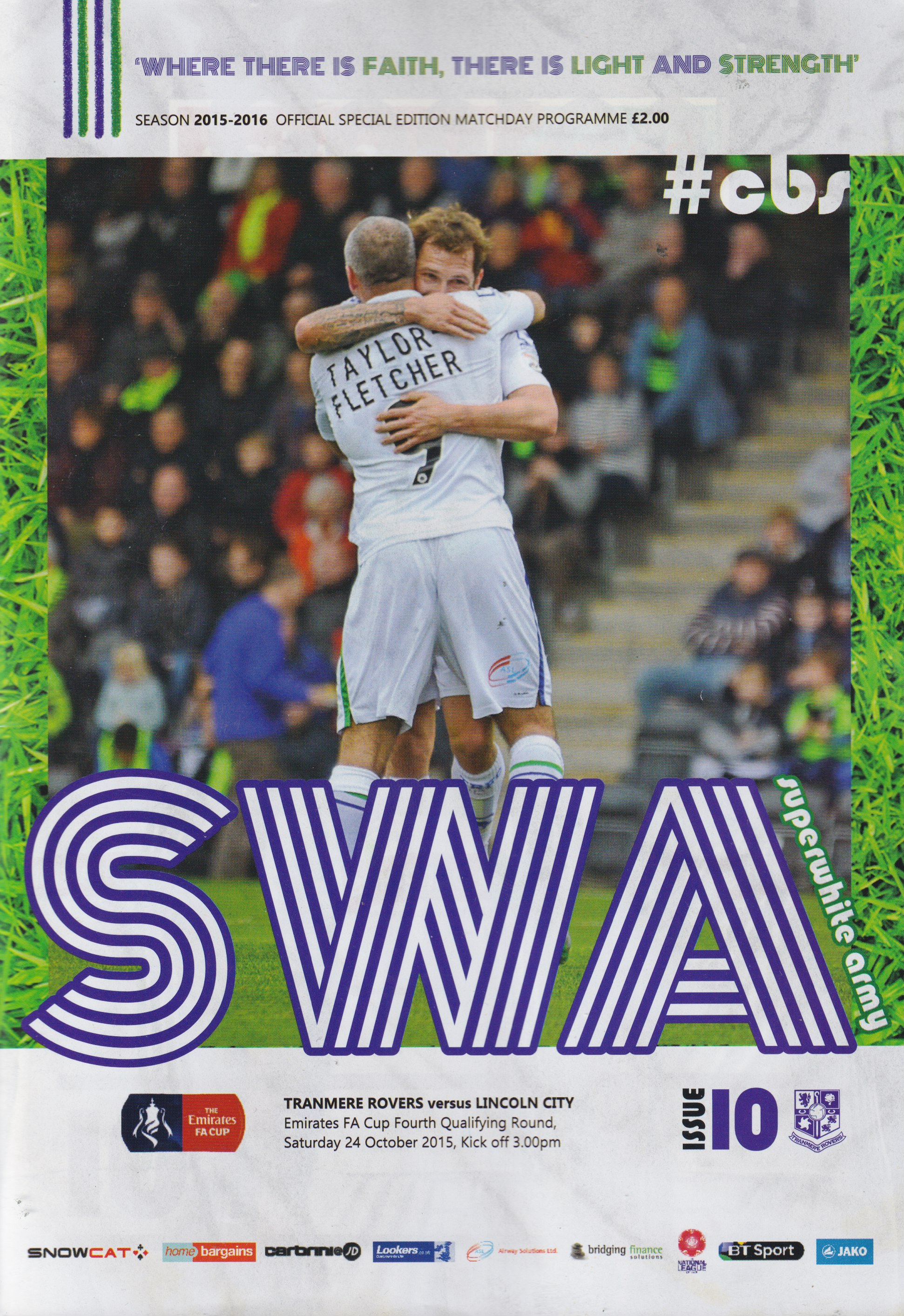 Match Programme for 24/10/2015