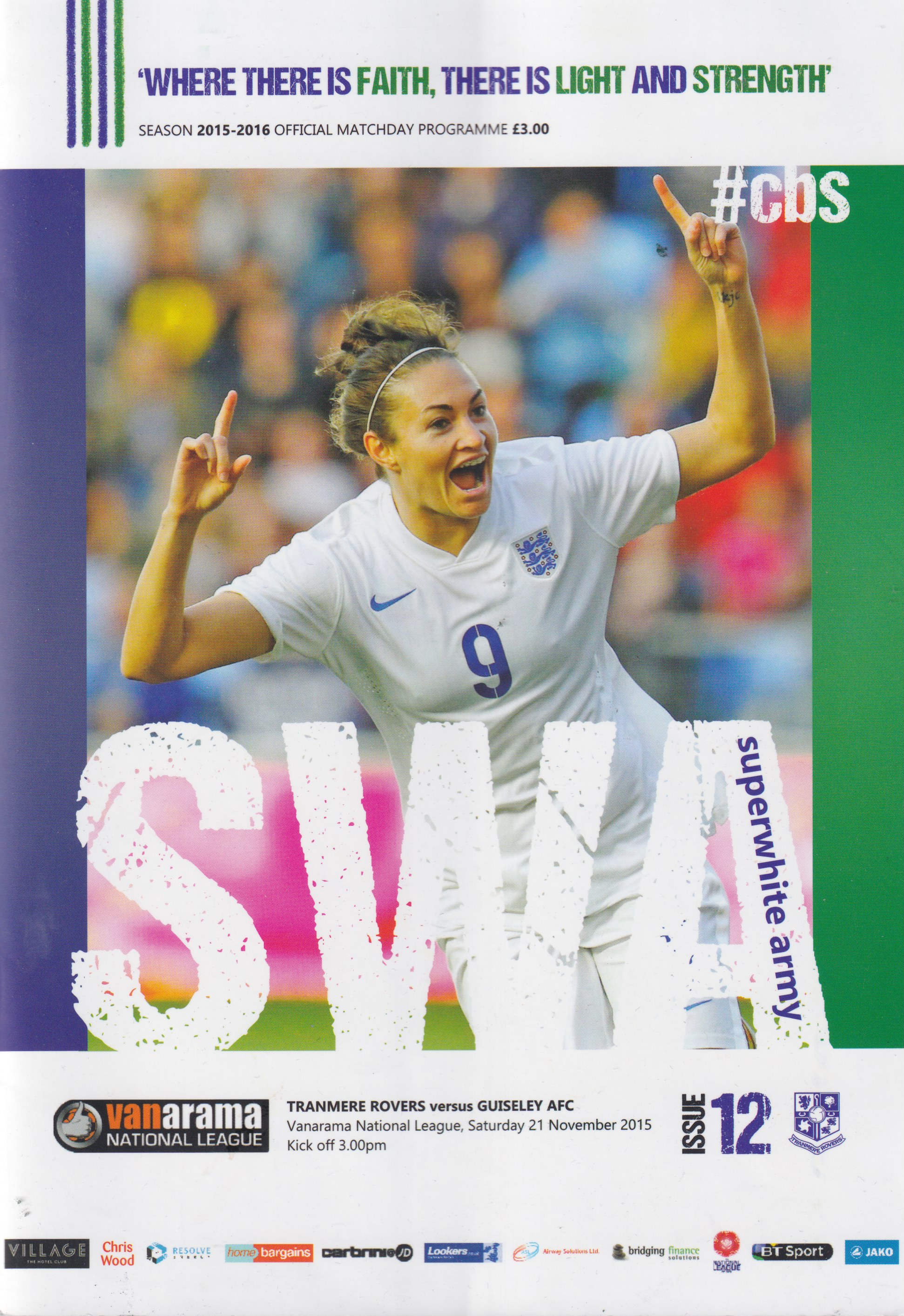 Match Programme for 21/11/2015