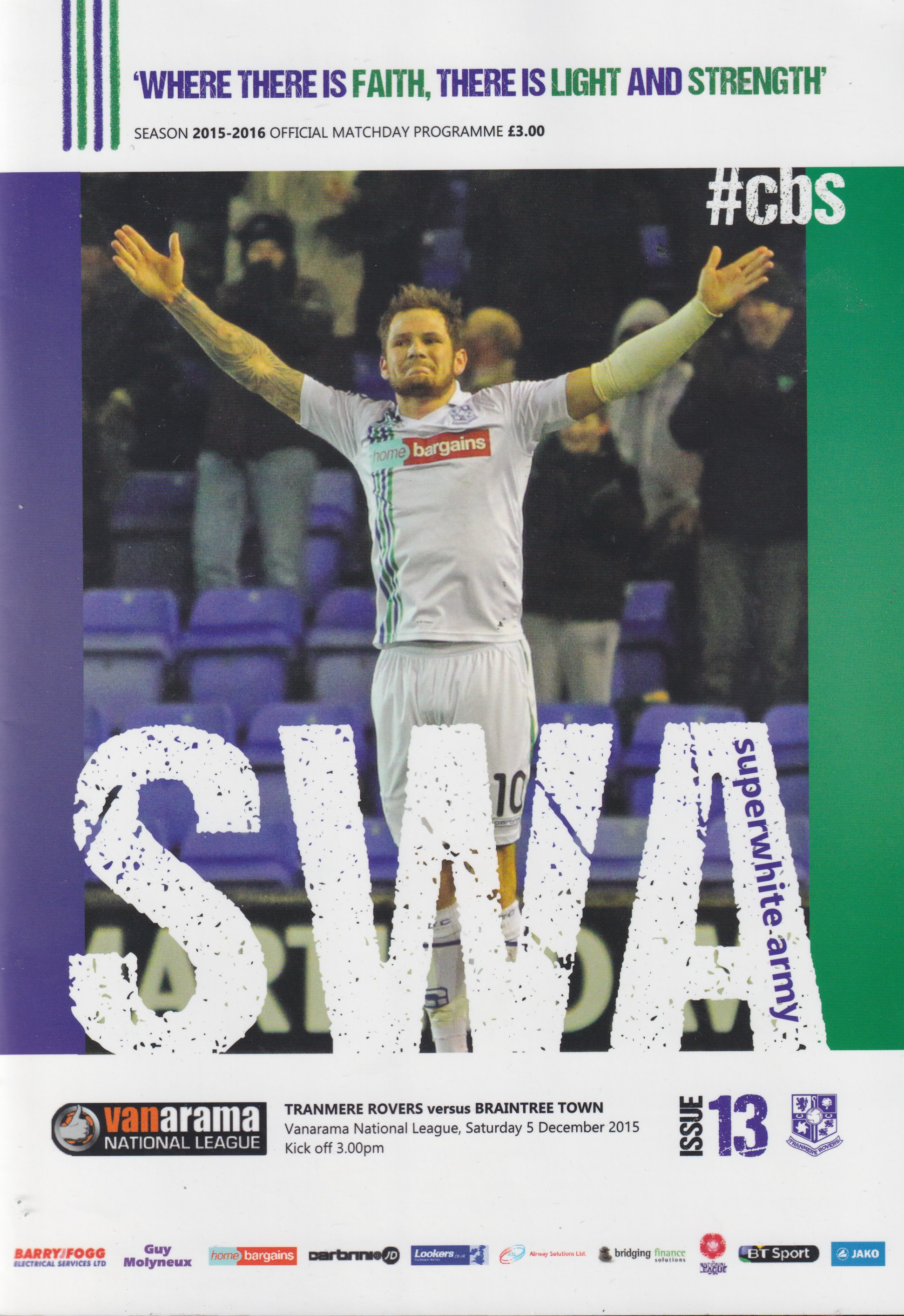 Match Programme for 05/12/2015