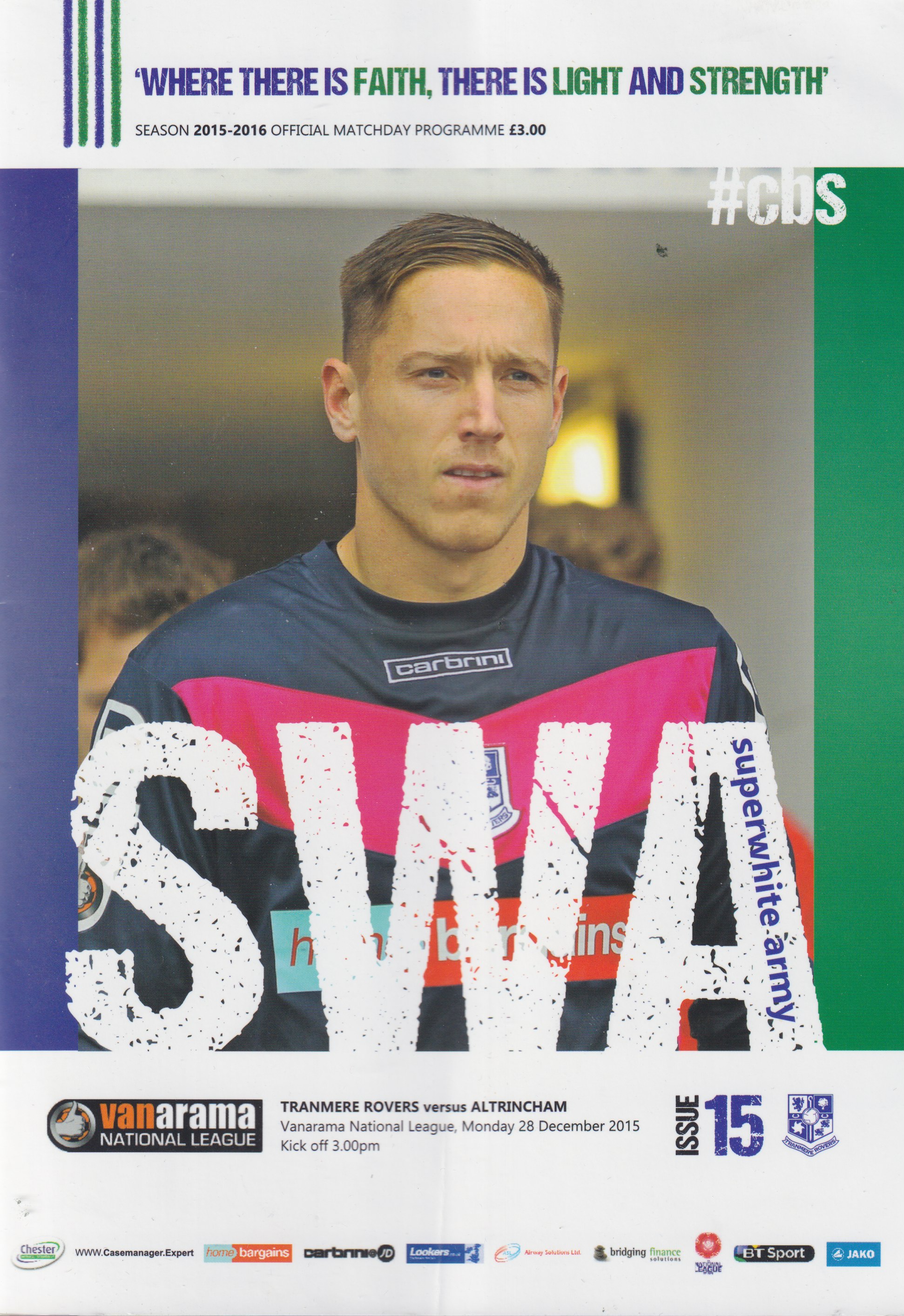 Match Programme for 28/12/2015