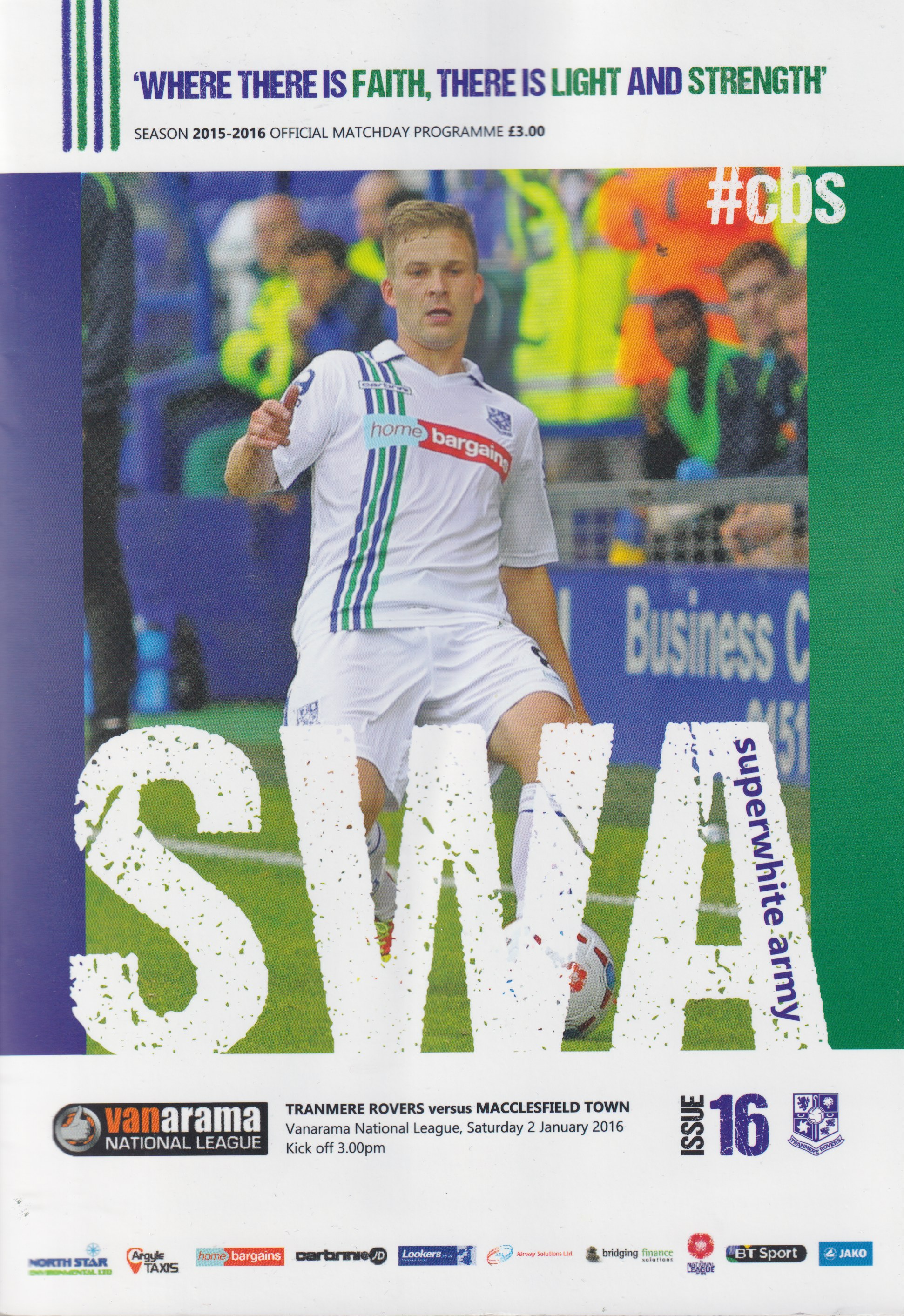 Match Programme for 02/01/2016