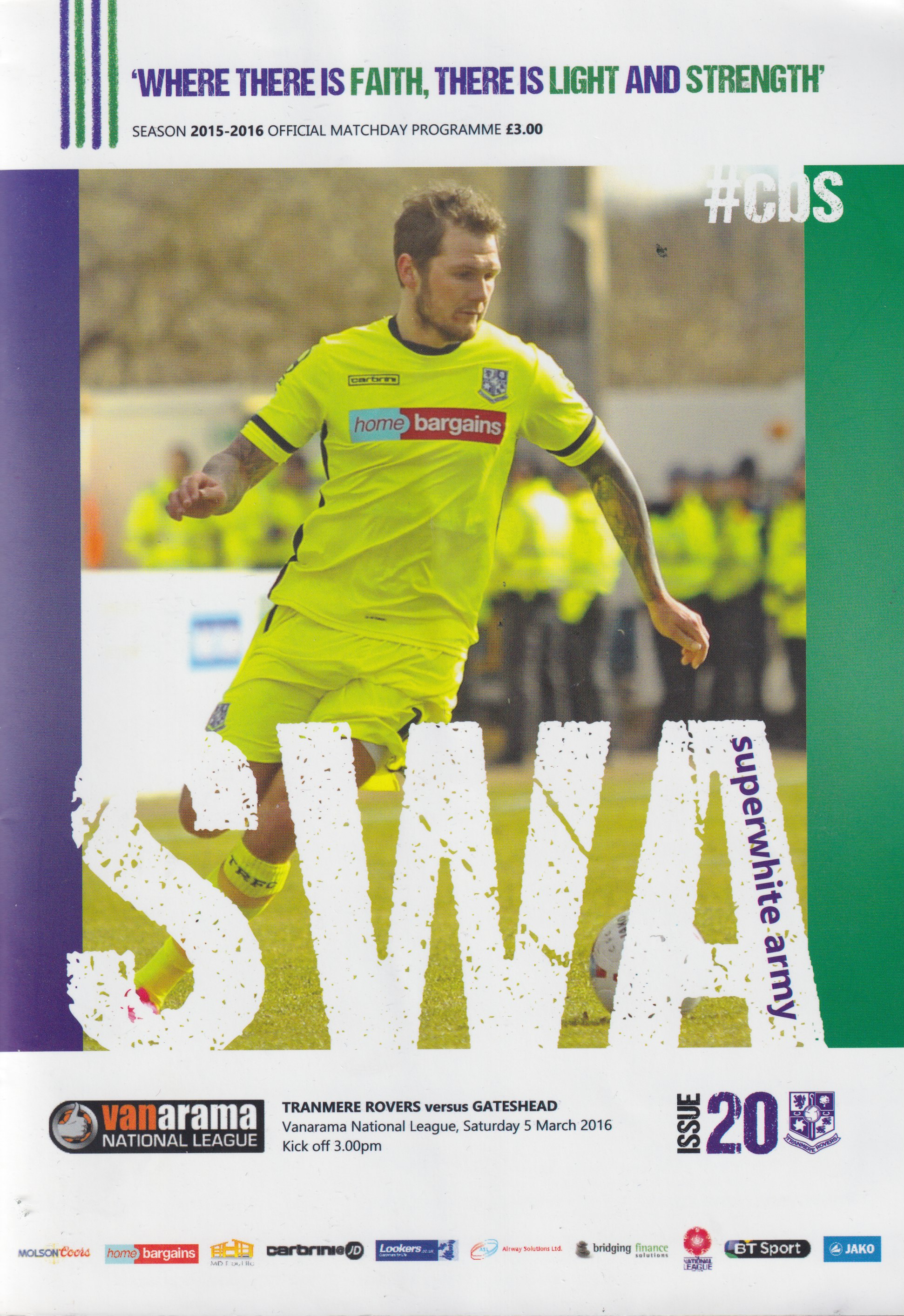 Match Programme for 05/03/2016