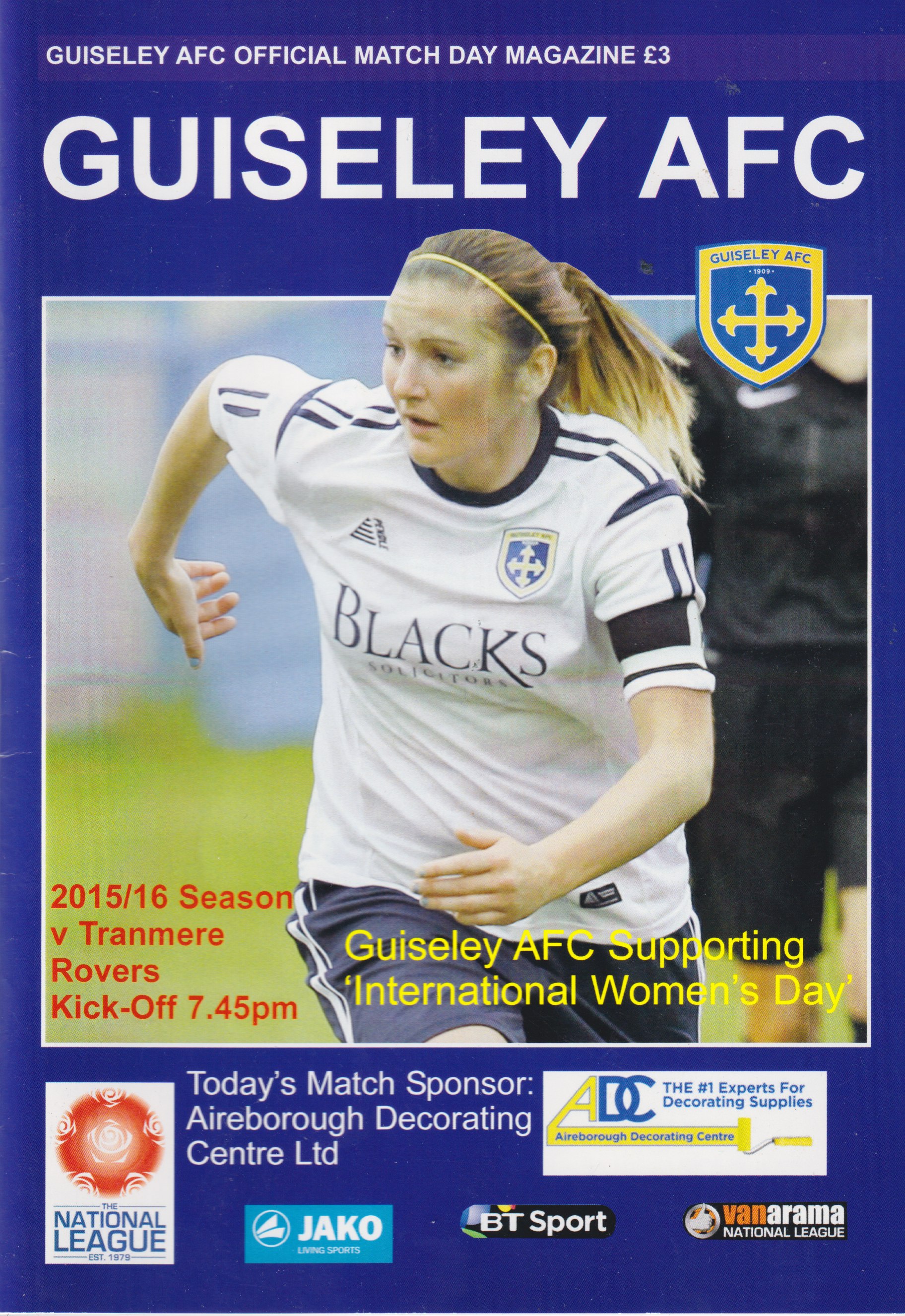 Match Programme for 08/03/2016