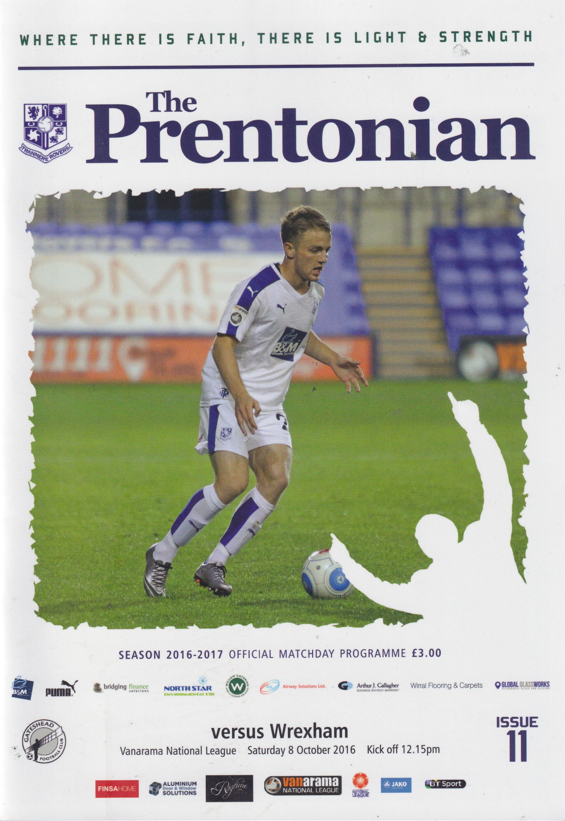 Match Programme for 08/10/2016