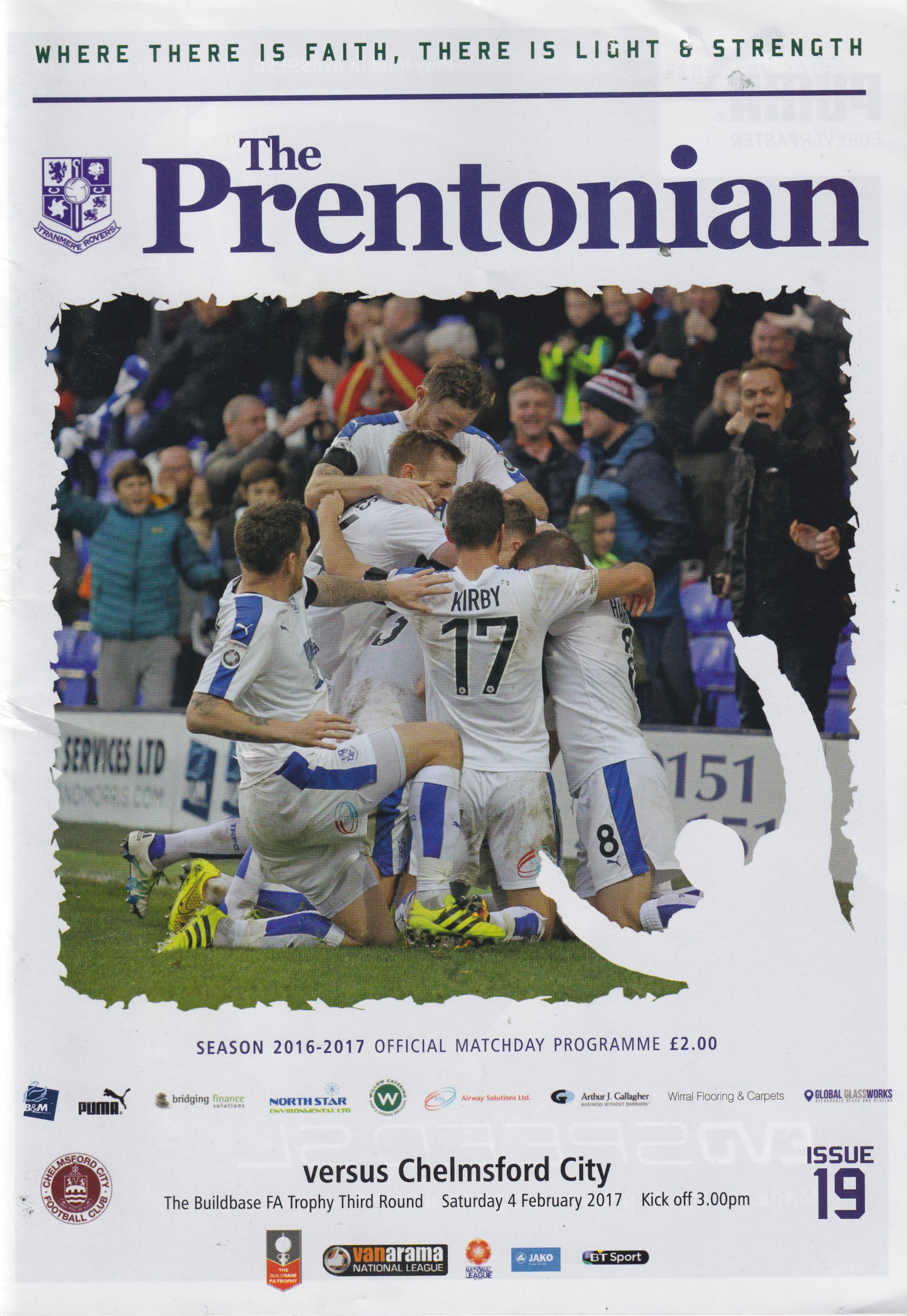 Match Programme for 04/02/2017