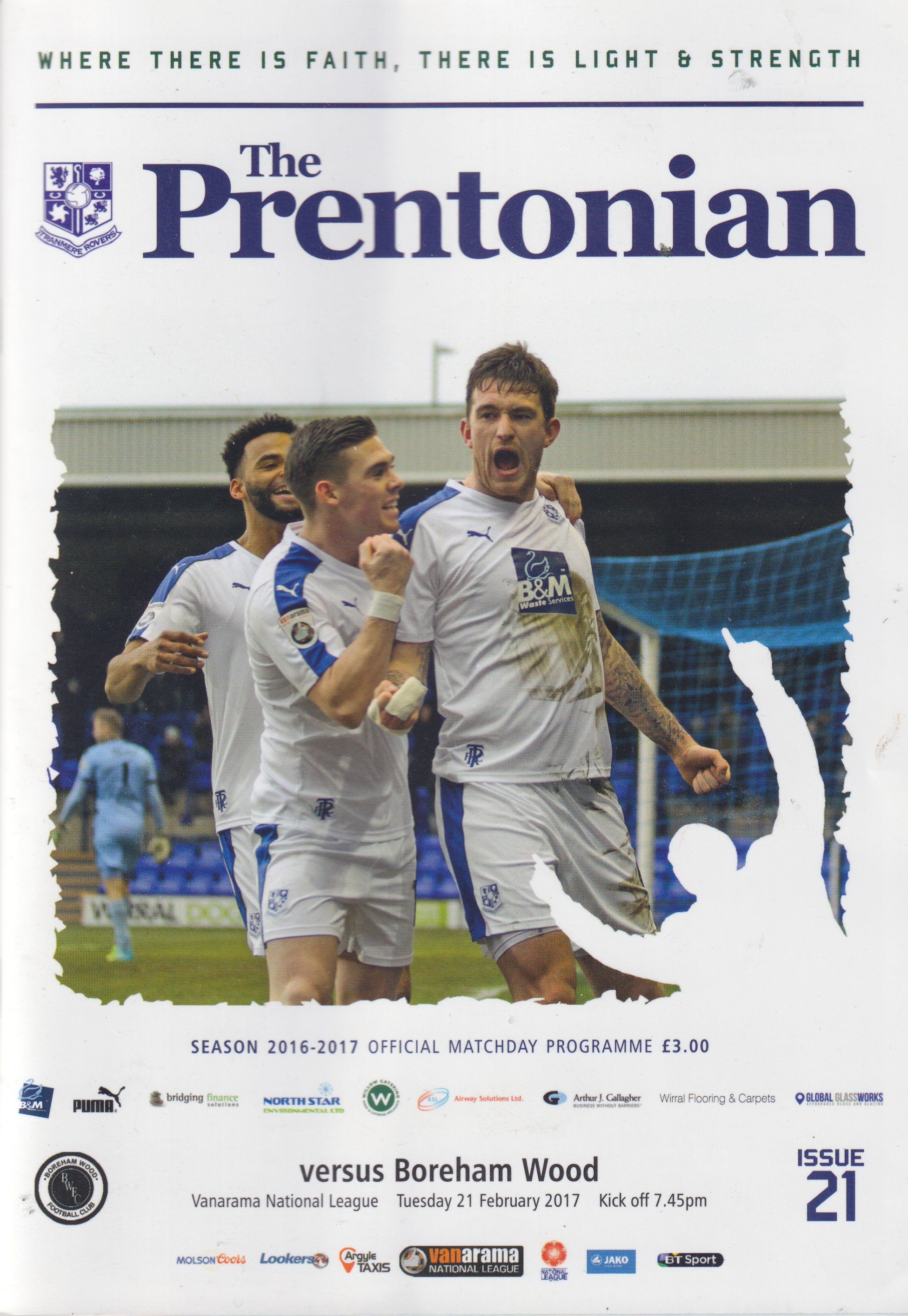 Match Programme for 21/02/2017