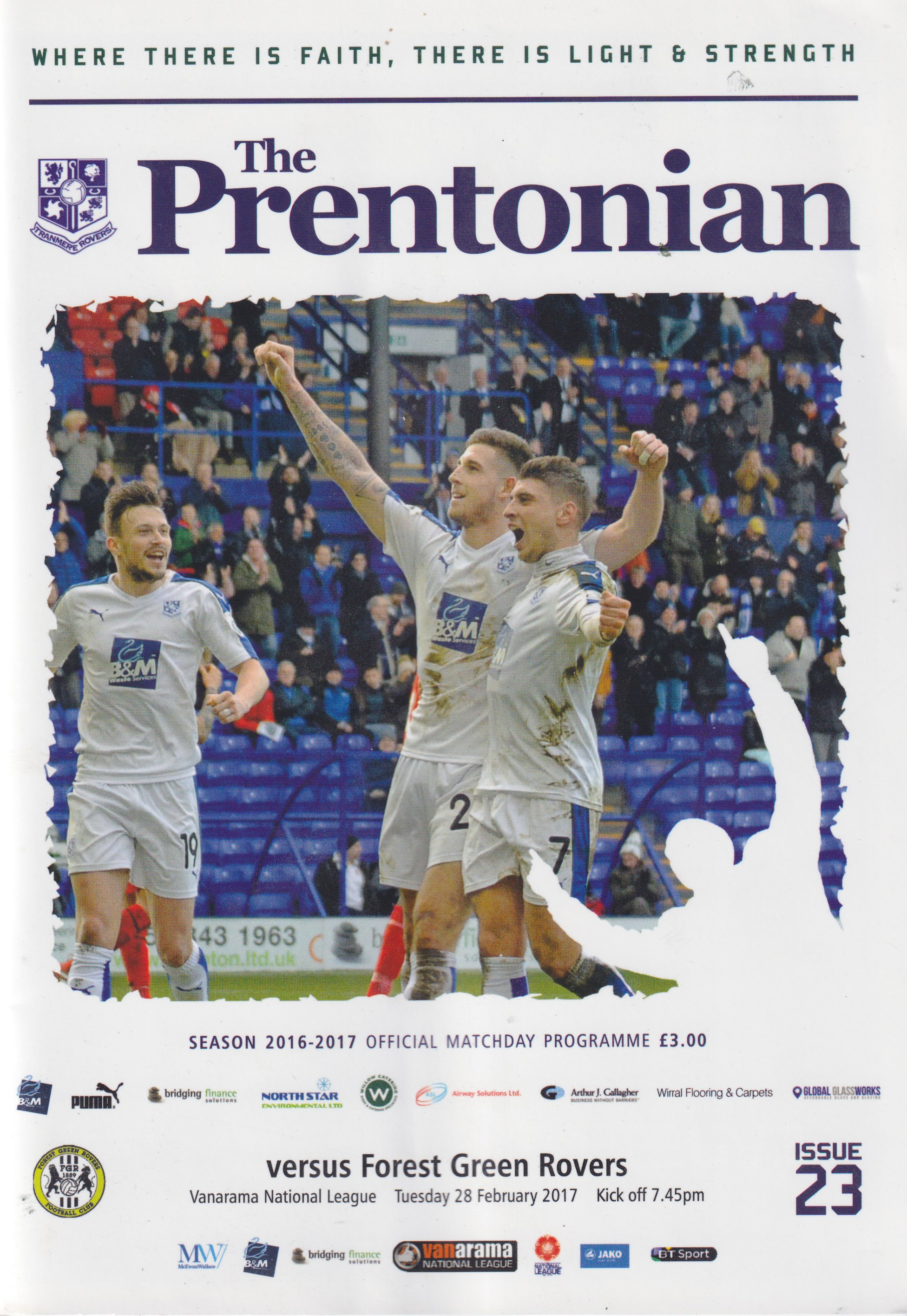 Match Programme for 11/04/2017