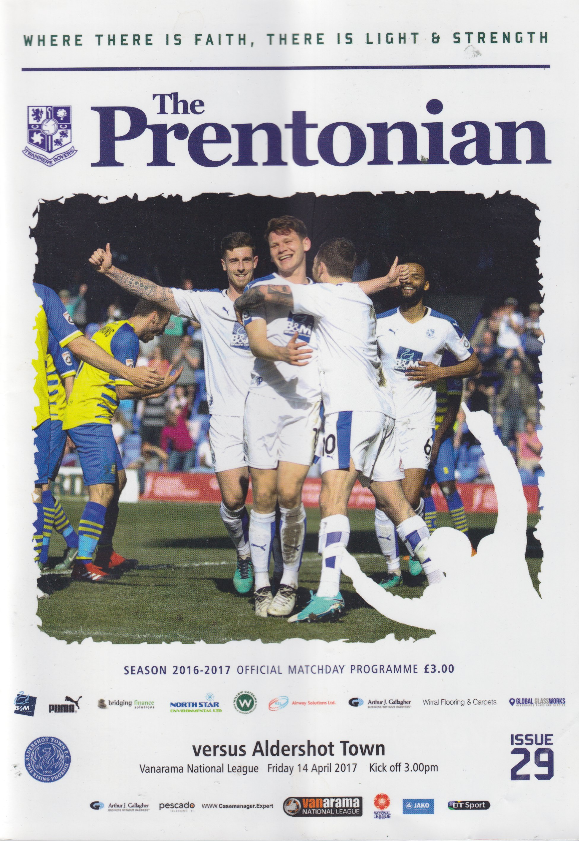 Match Programme for 14/04/2017