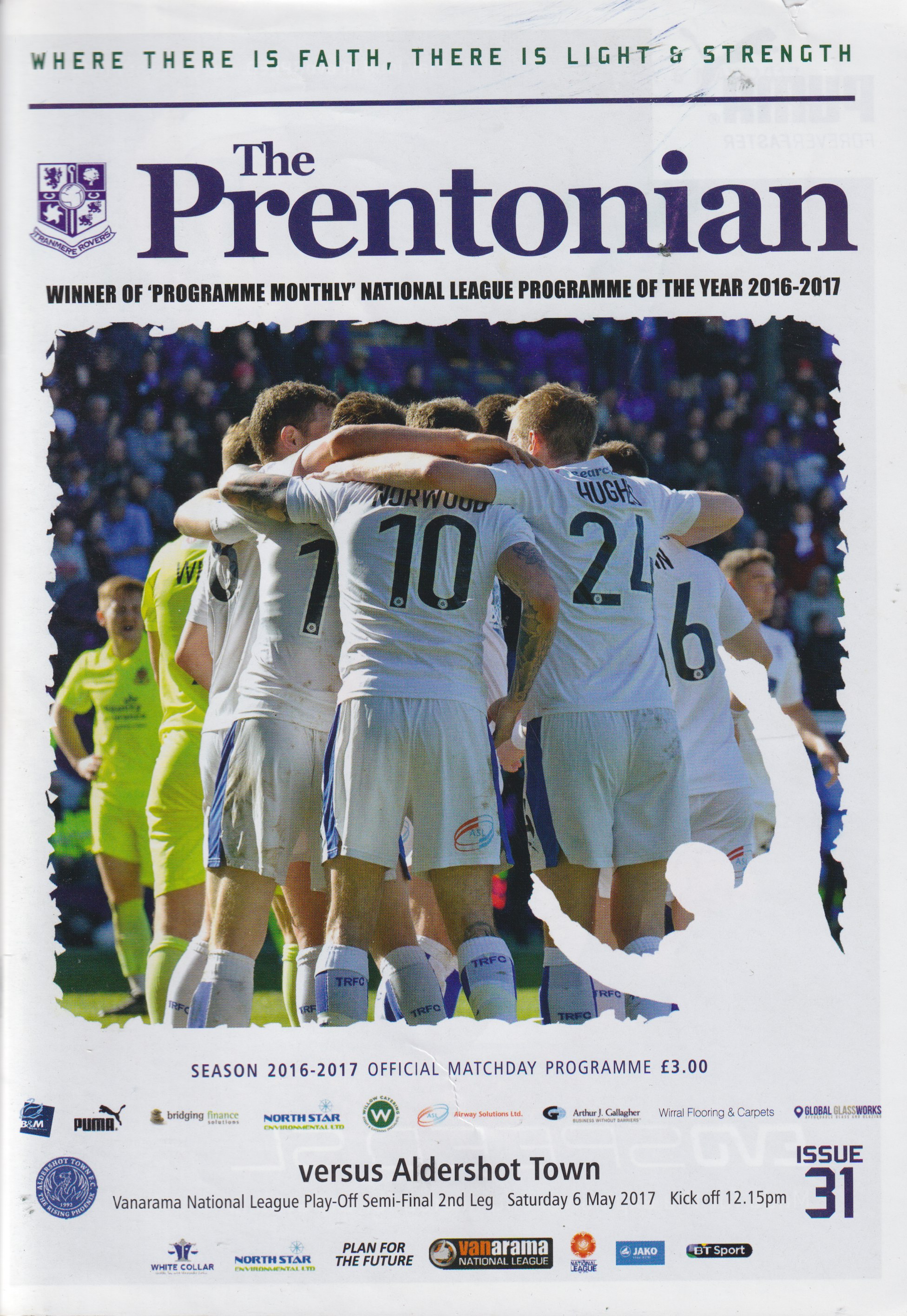 Match Programme for 06/05/2017