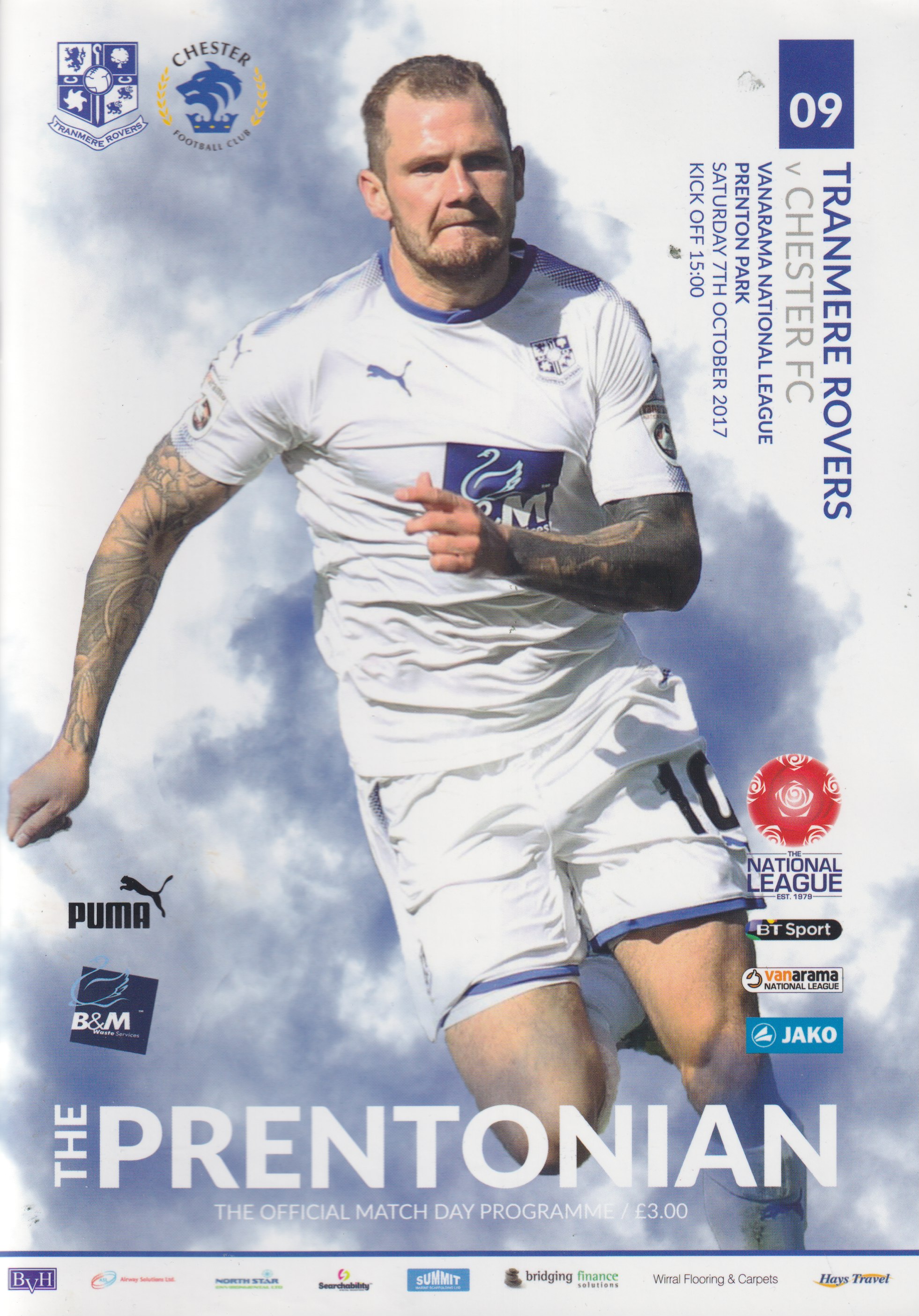 Match Programme for 07/10/2017