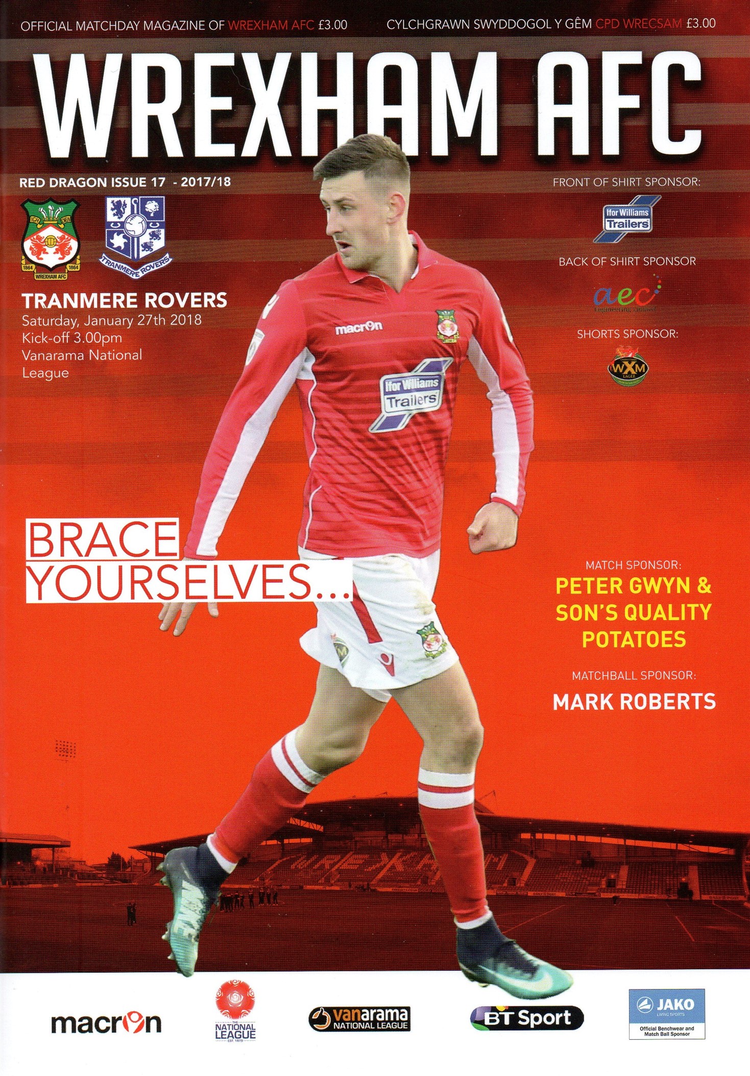 Match Programme for 27/01/2018