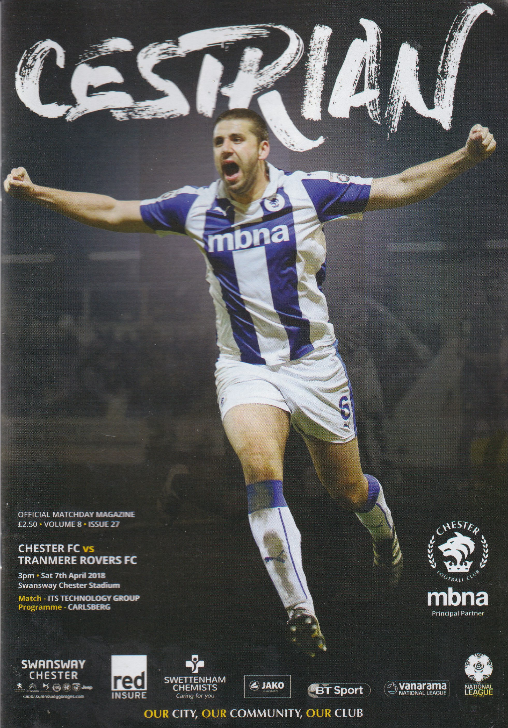 Match Programme for 07/04/2018
