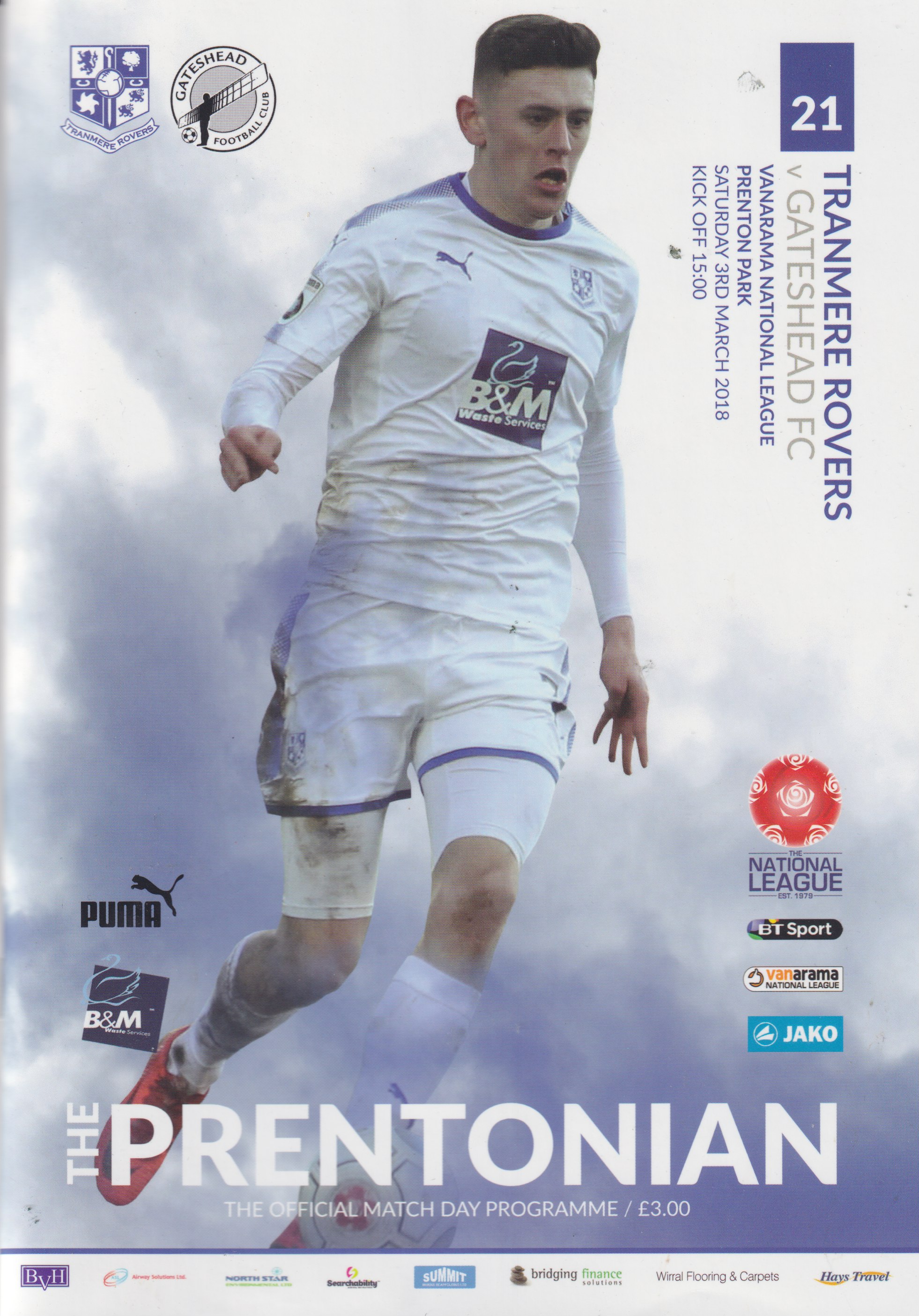Match Programme for 10/04/2018