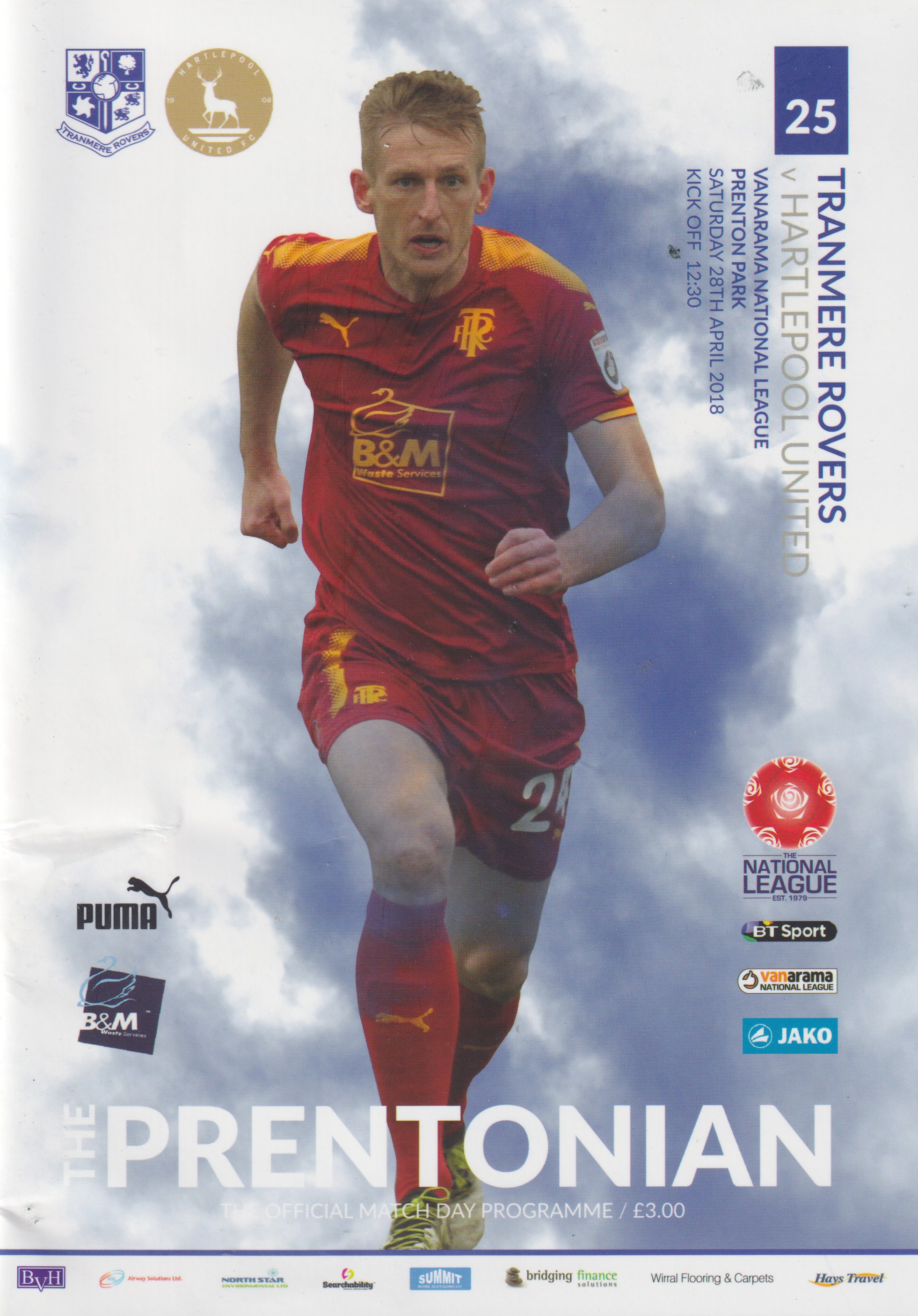 Match Programme for 28/04/2018