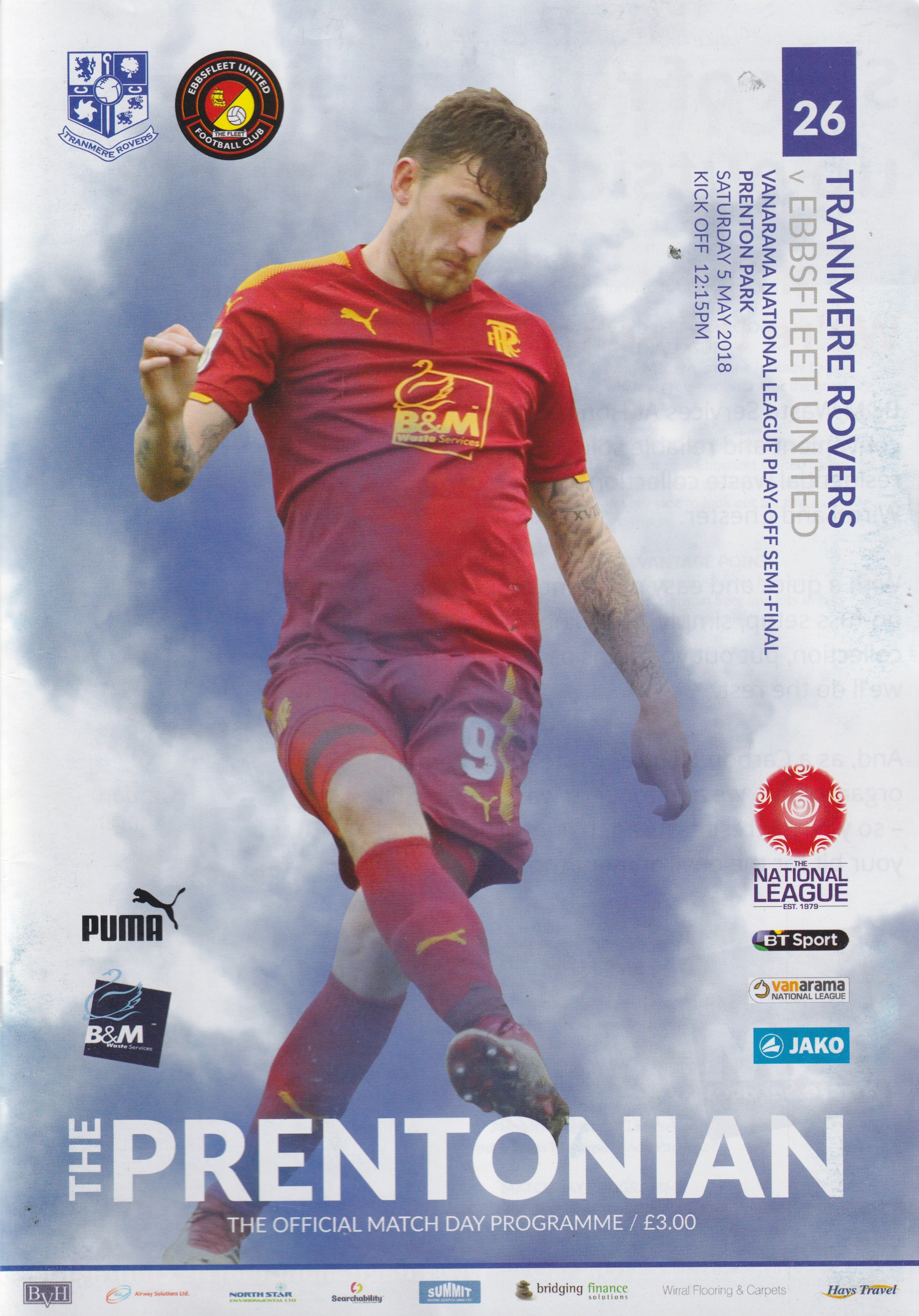 Match Programme for 05/05/2018
