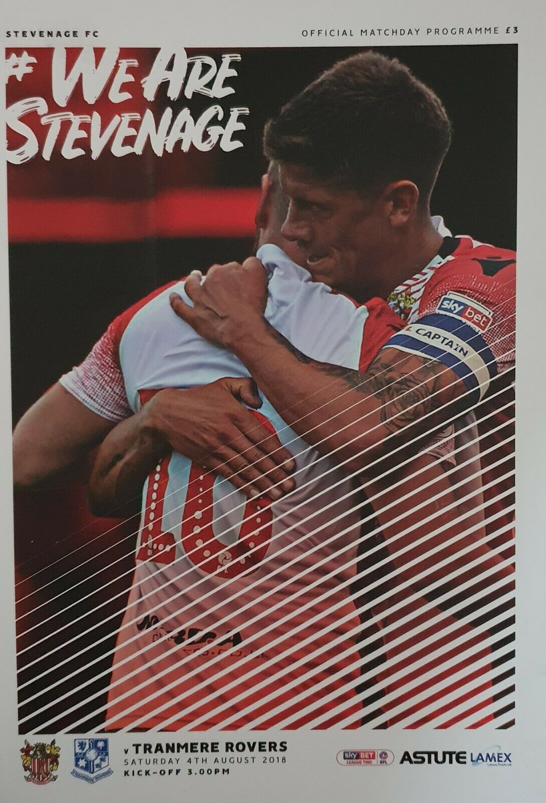 Match Programme for 04/08/2018