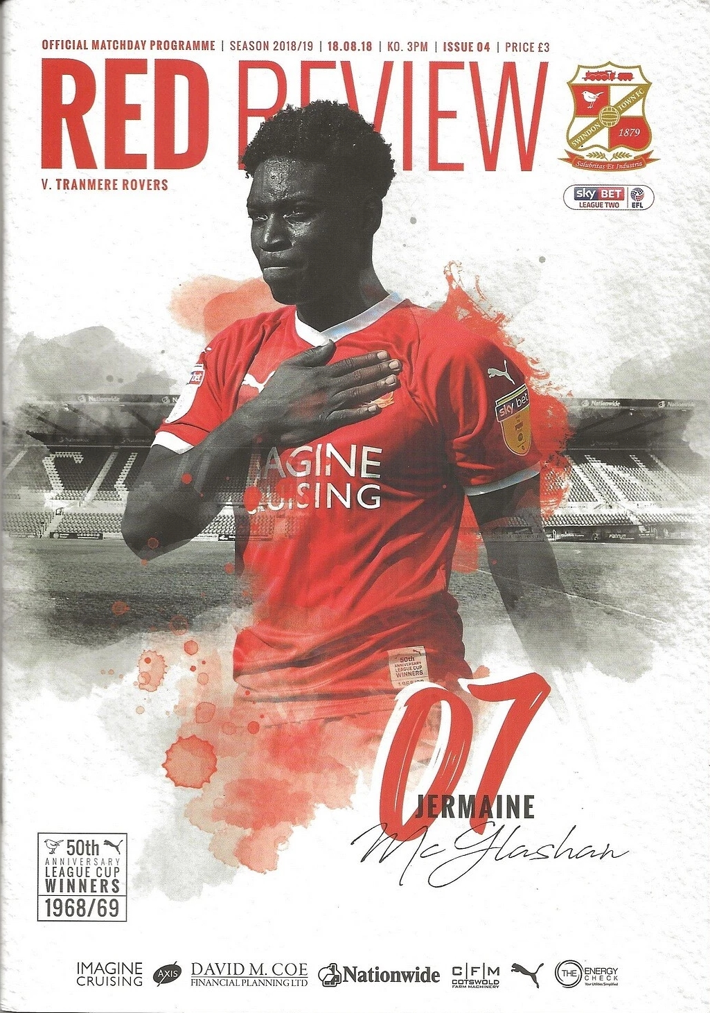 Match Programme for 18/08/2018