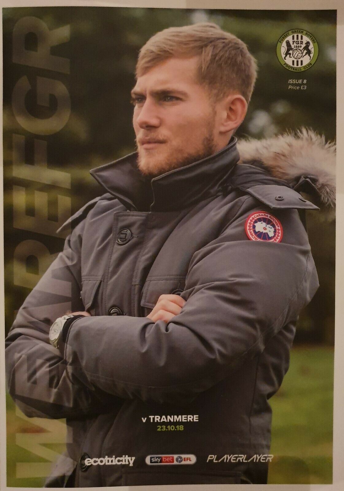 Match Programme for 23/10/2018