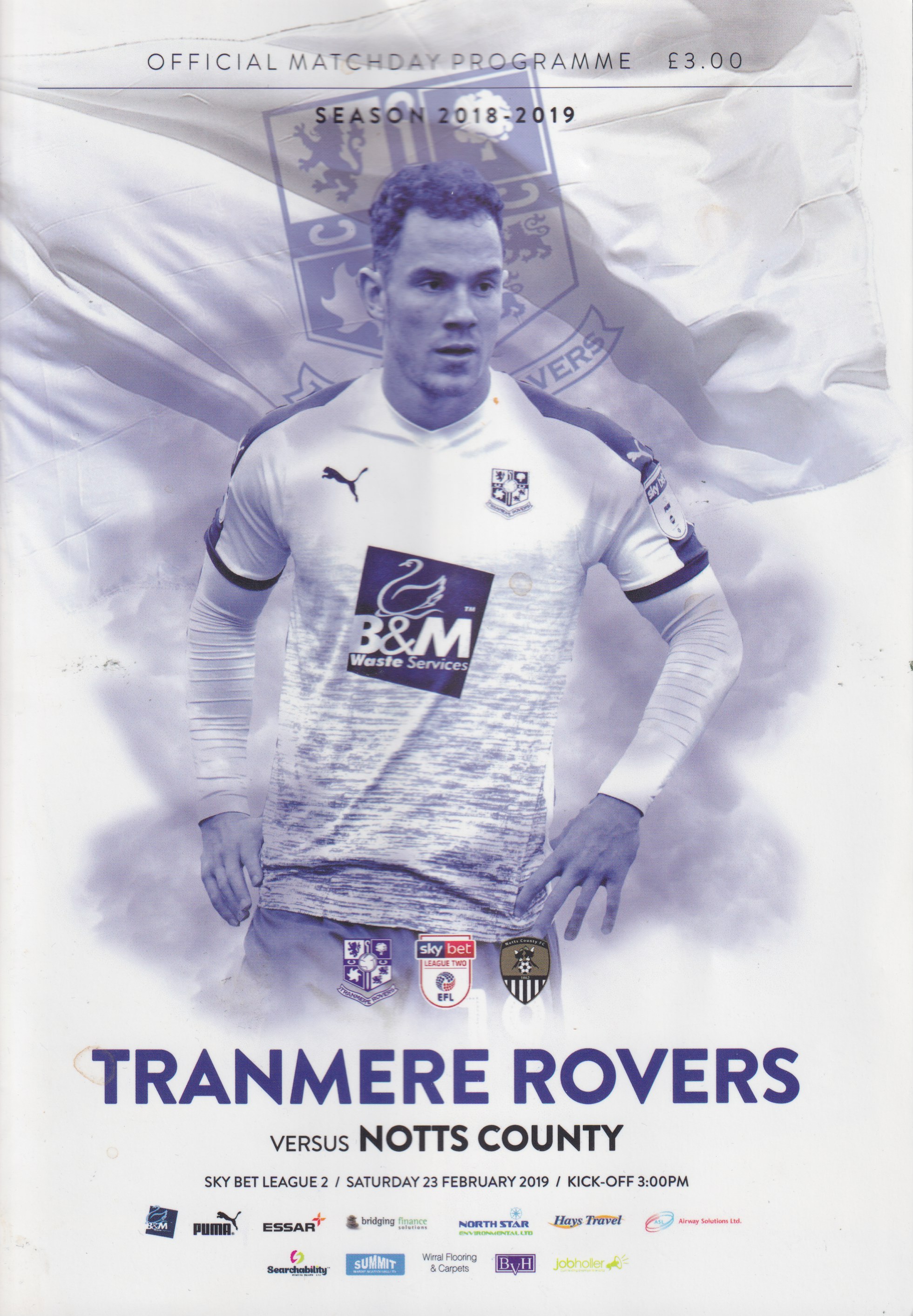 Match Programme for 23/02/2019