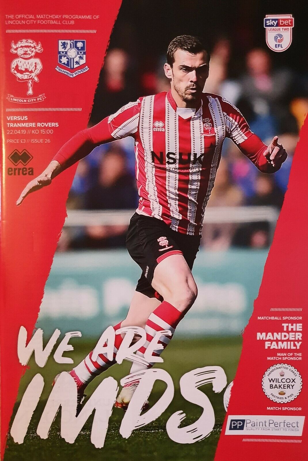 Match Programme for 22/04/2019