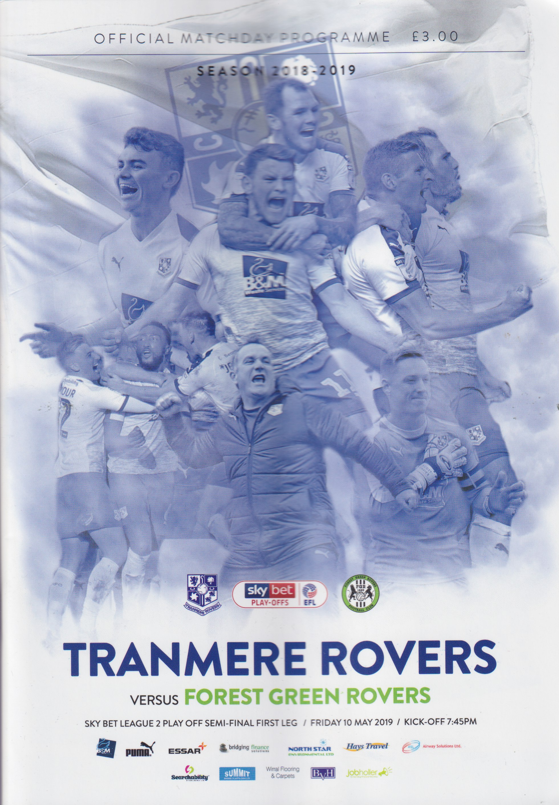 Match Programme for 10/05/2019